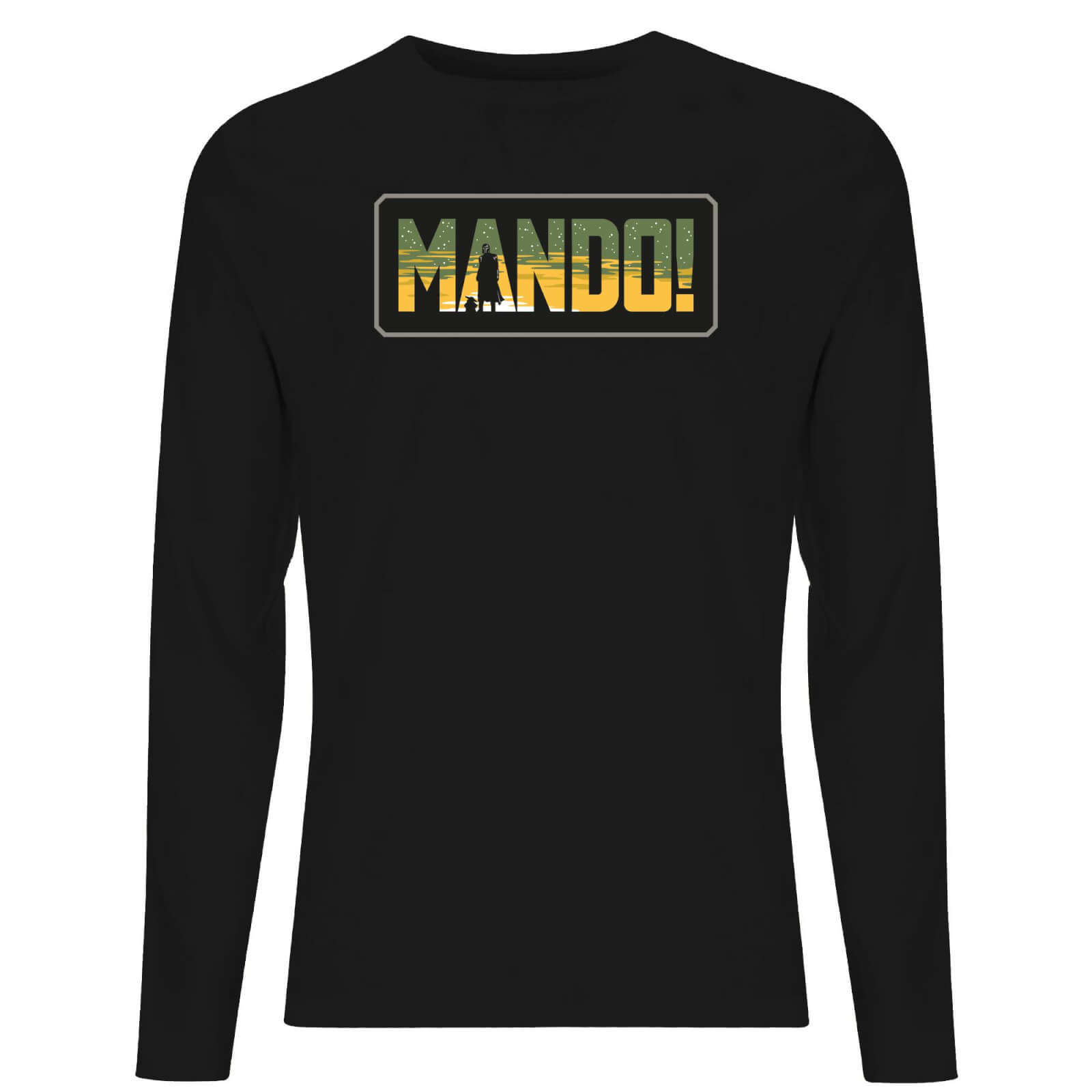 

Star Wars The Mandalorian Mando! Men's Long Sleeve T-Shirt - Black - M