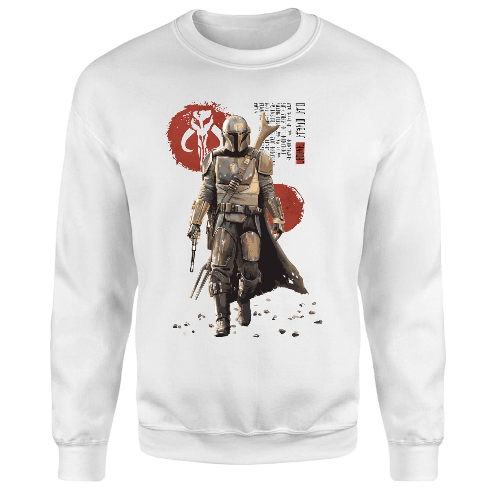 

Star Wars The Mandalorian Mando'a Script Sweatshirt - White - XL