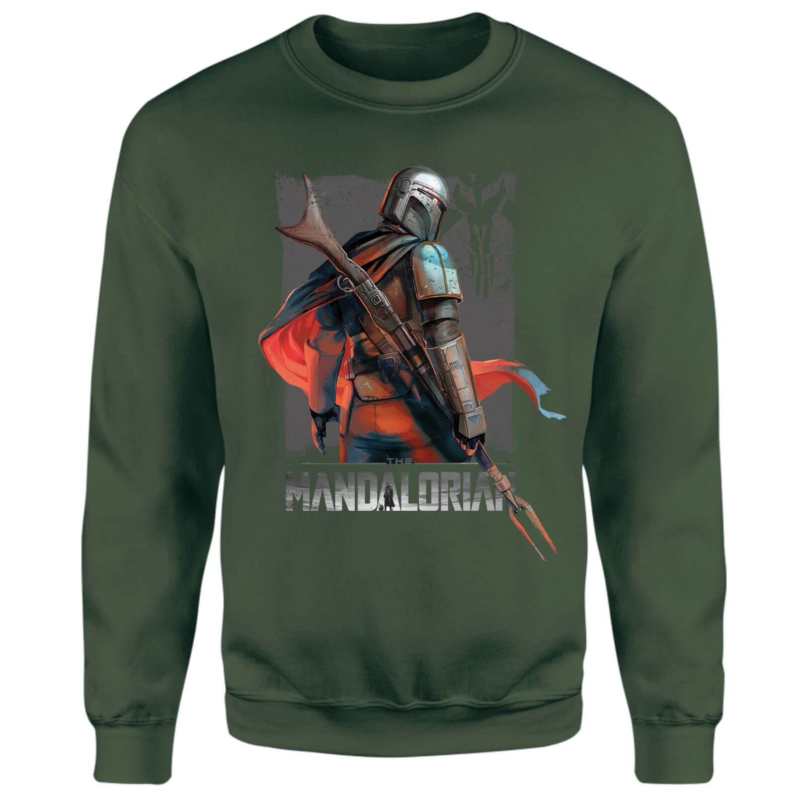 Star Wars The Mandalorian Colour Edit Sweatshirt - Green - XL