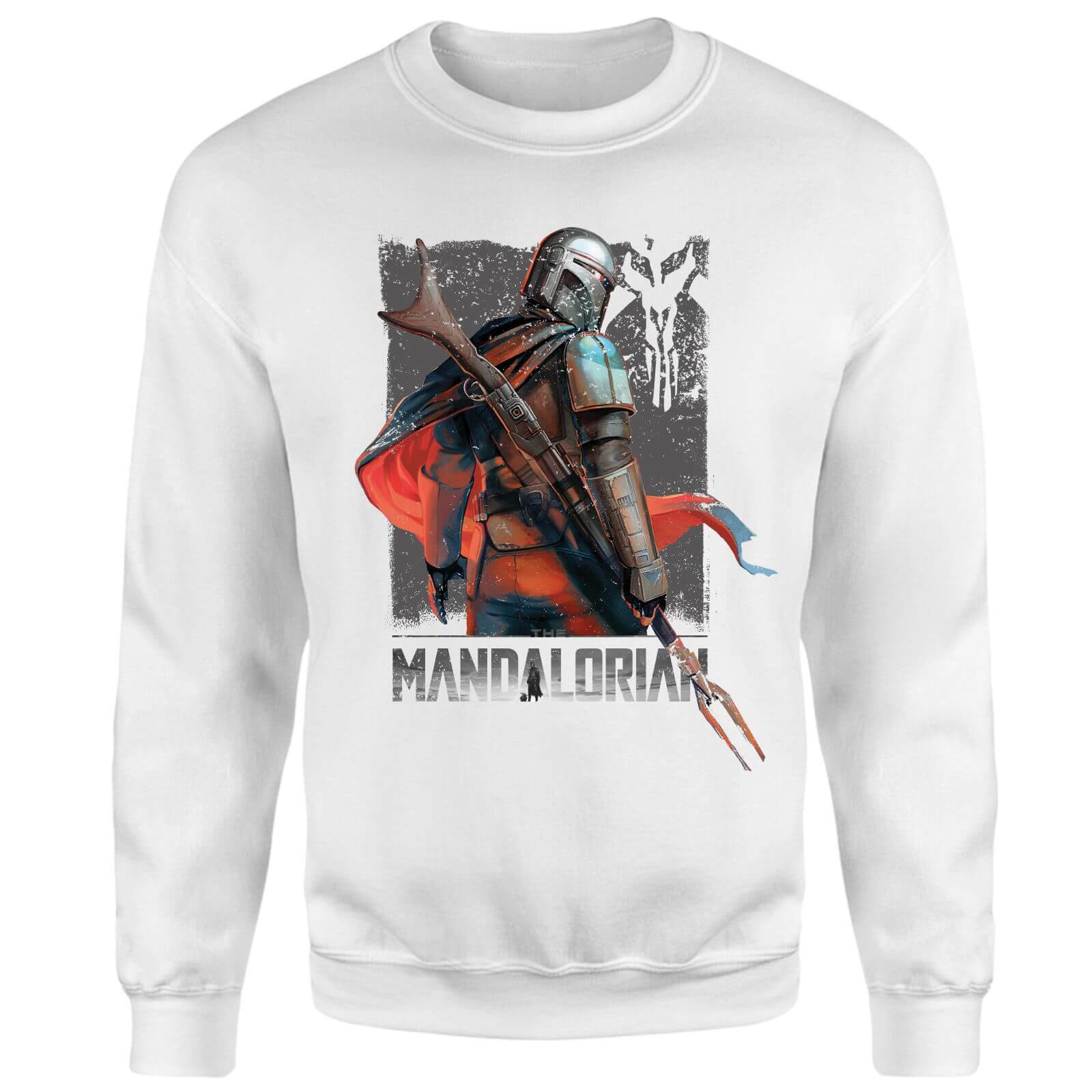 Star Wars The Mandalorian Colour Edit Sweatshirt - White - L