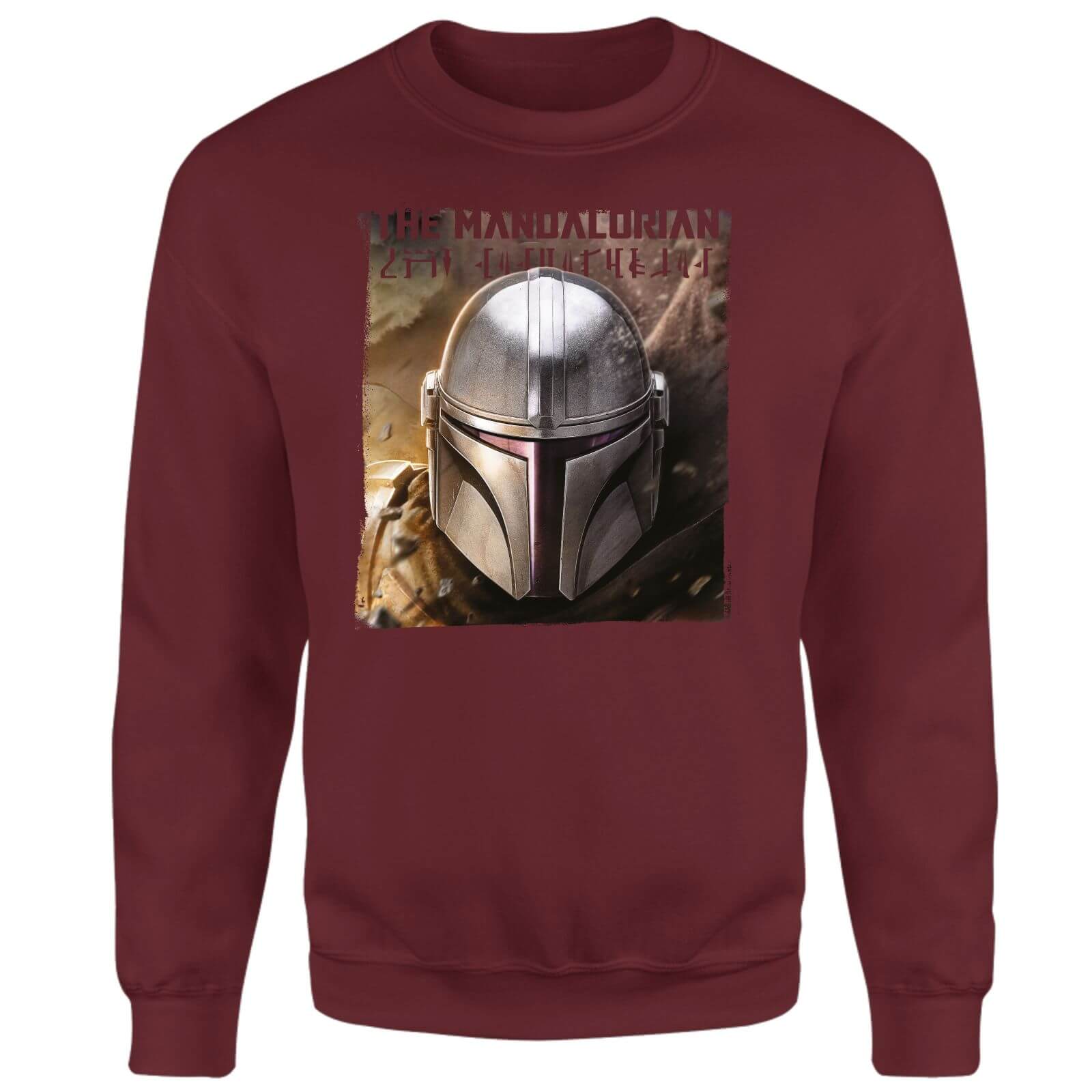 Star Wars The Mandalorian Focus Sweatshirt - Burgundy - XXL