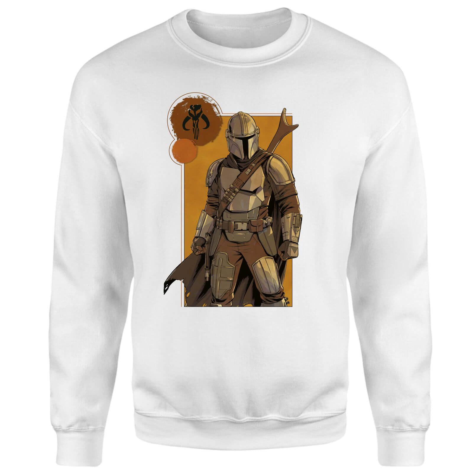 Star Wars The Mandalorian Composition Sweatshirt - White - XS