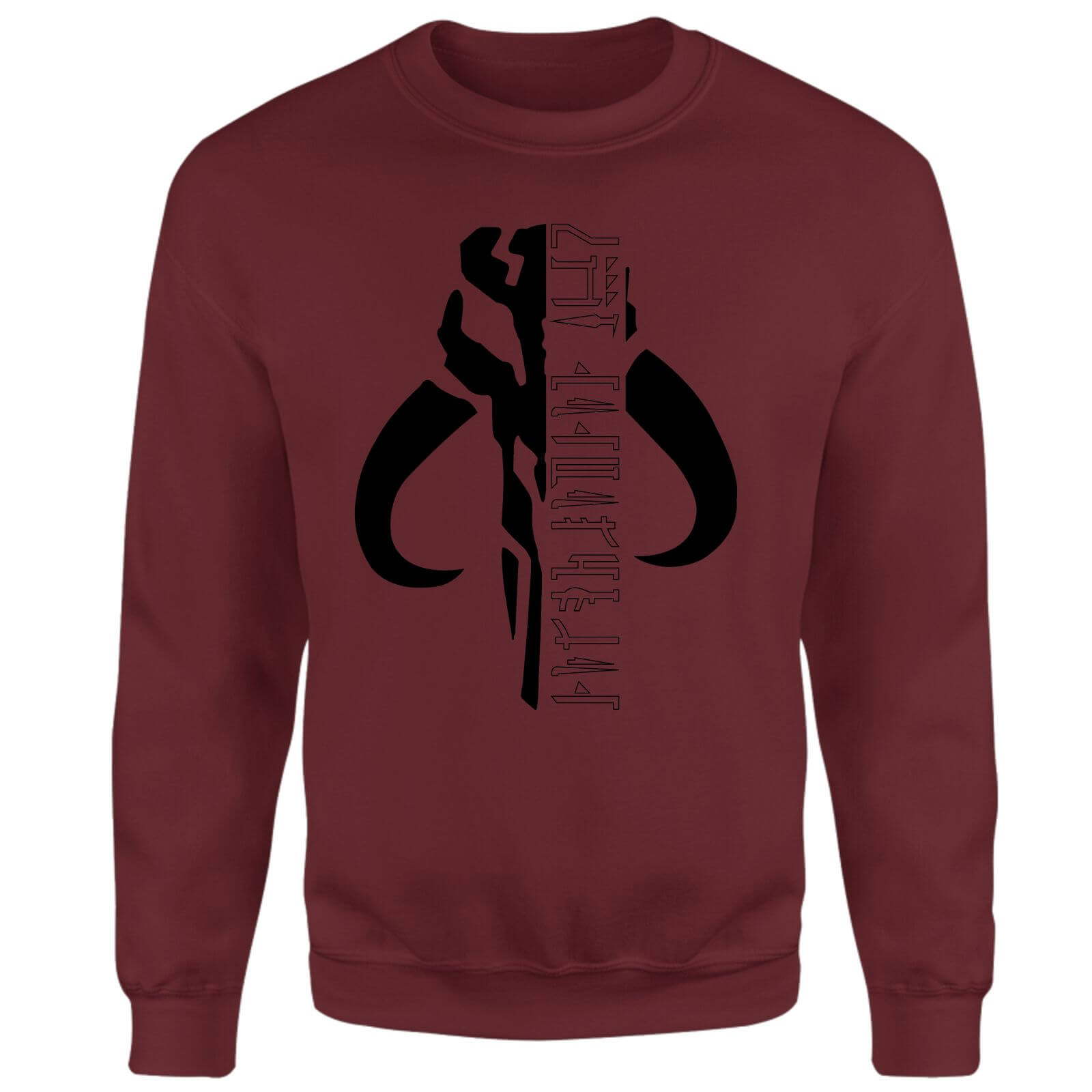 Star Wars The Mandalorian Mando Badge Sweatshirt - Burgundy - XS