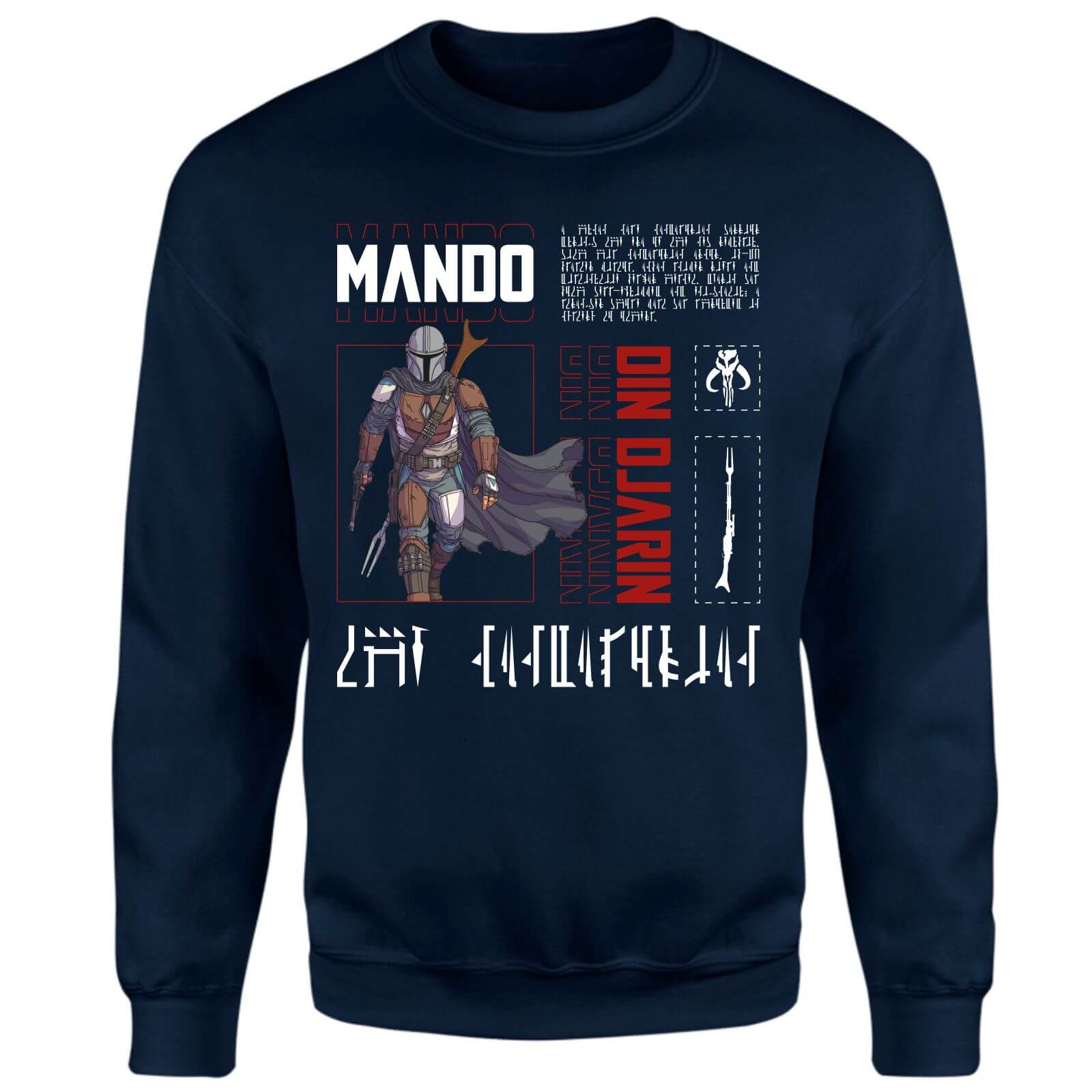 Star Wars The Mandalorian Biography Sweatshirt - Navy - L