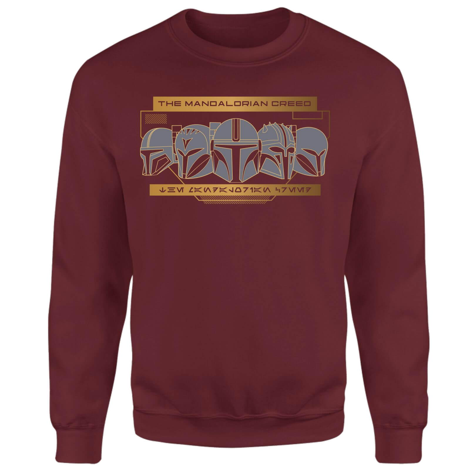 Star Wars The Mandalorian Creed Sweatshirt - Burgundy - XS