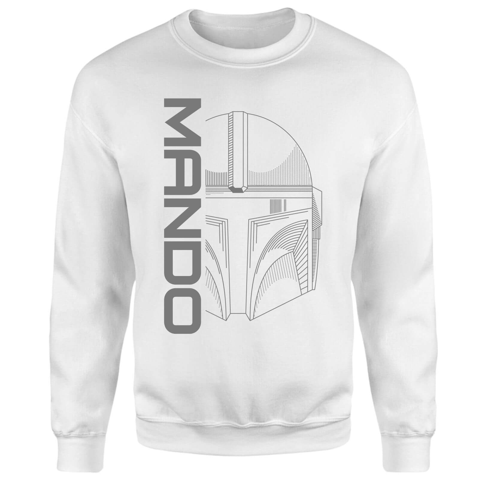 Star Wars The Mandalorian Mando Sweatshirt - White - XS
