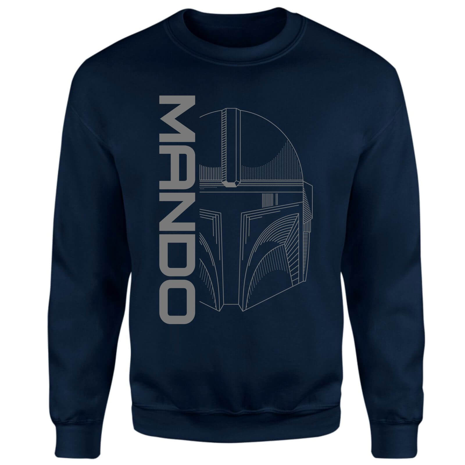 Star Wars The Mandalorian Mando Sweatshirt - Navy - Xs