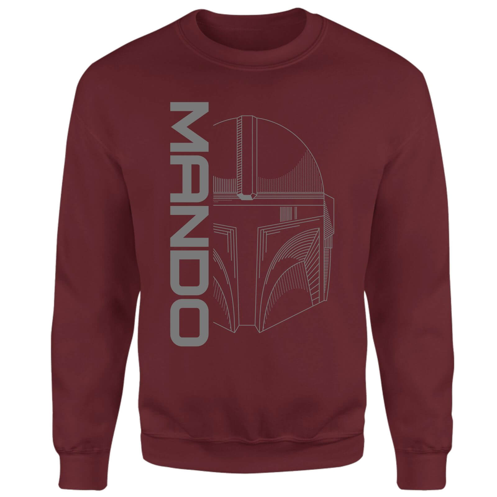 

Star Wars The Mandalorian Mando Sweatshirt - Burgundy - S