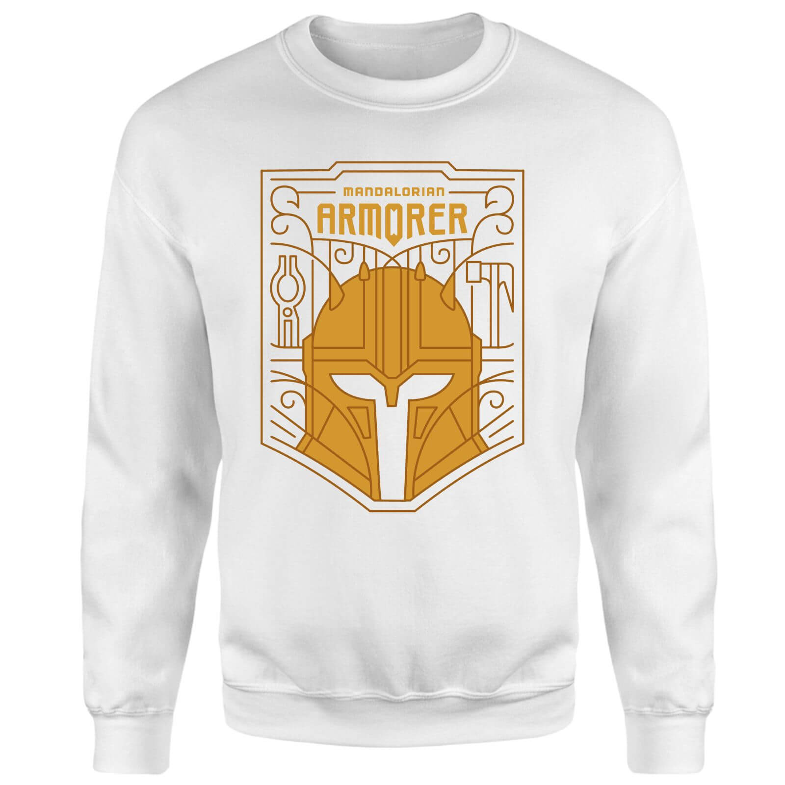 Star Wars The Mandalorian The Armorer Badge Sweatshirt - White - XXL