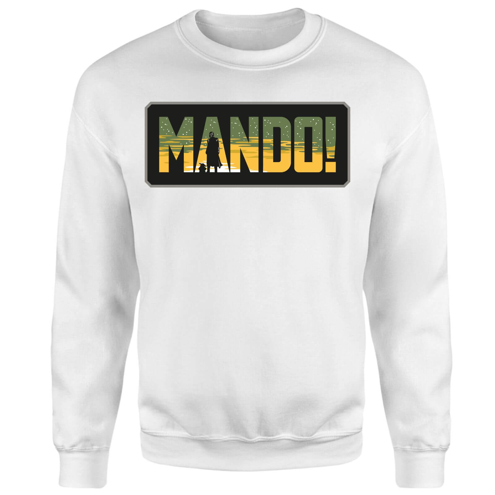 Star Wars The Mandalorian Mando! Sweatshirt - White - L
