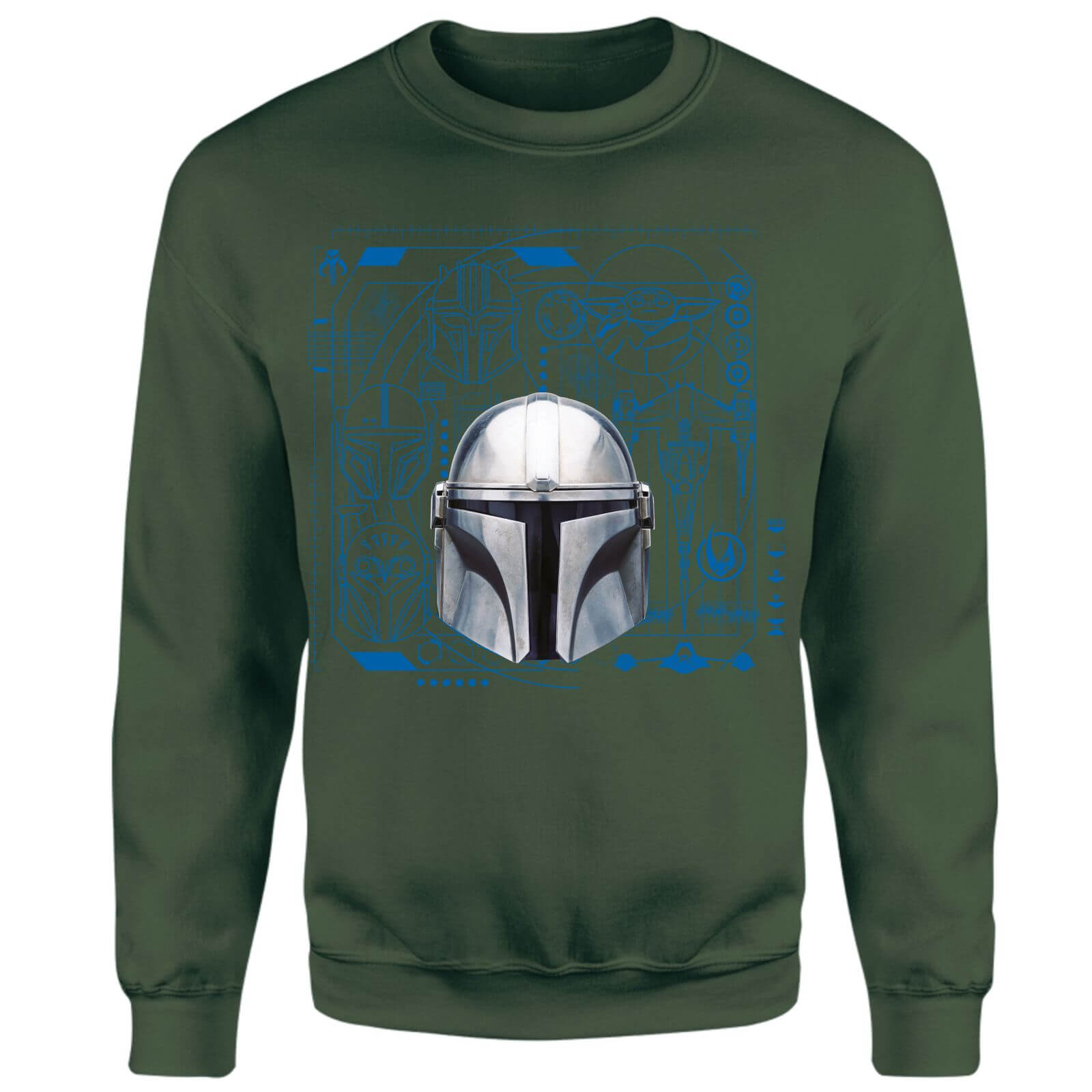 

Star Wars The Mandalorian Schematics Sweatshirt - Green - M