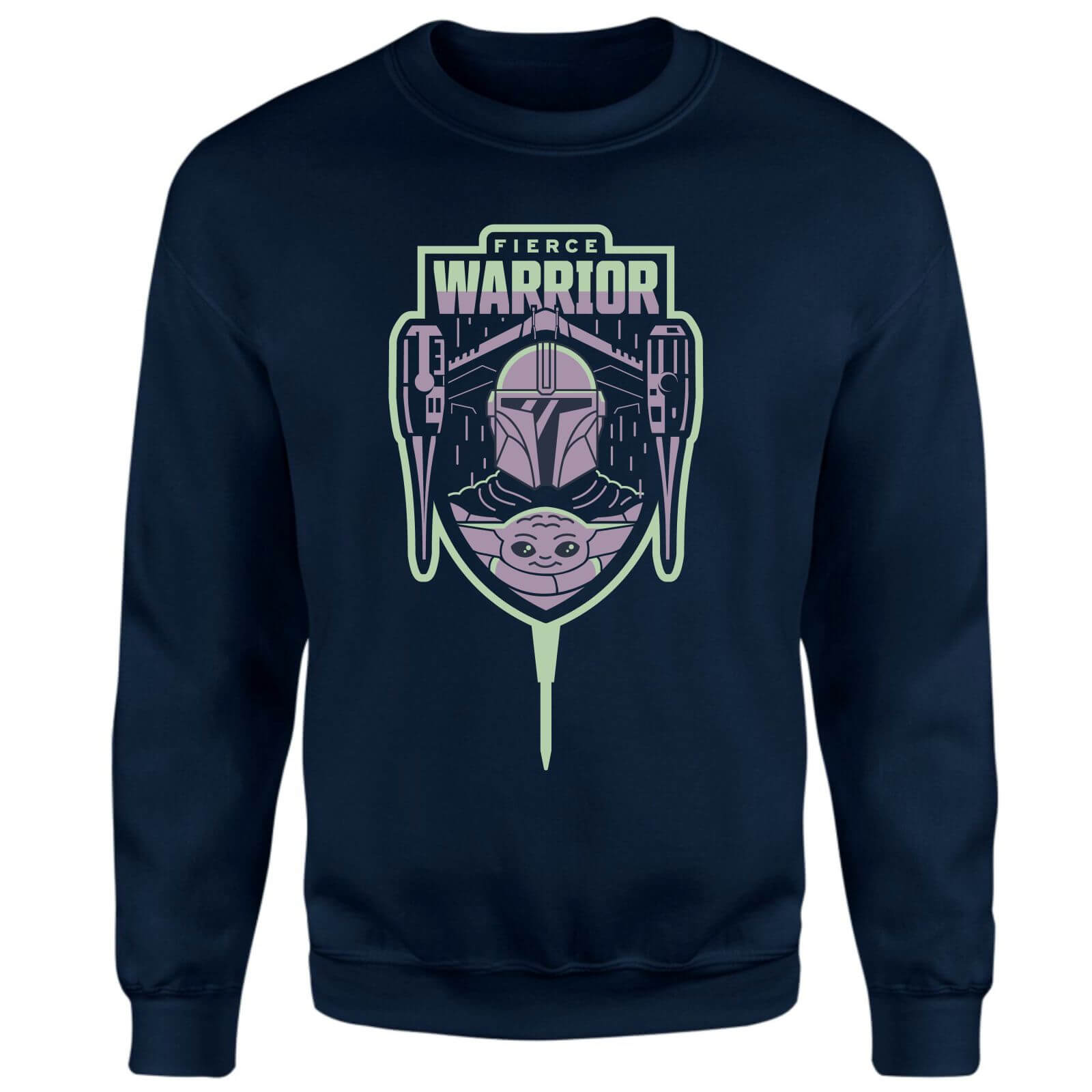 

Star Wars The Mandalorian Fierce Warrior Sweatshirt - Navy - XXL