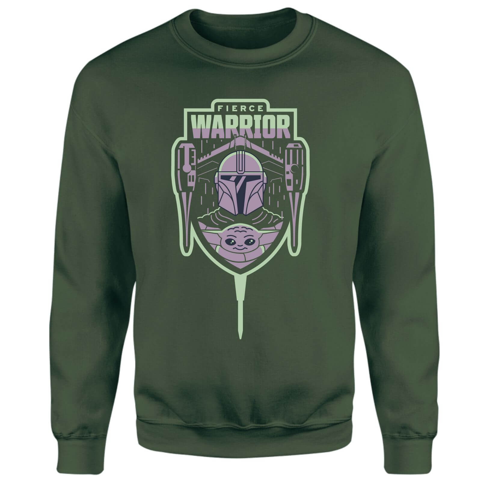 

Star Wars The Mandalorian Fierce Warrior Sweatshirt - Green - L