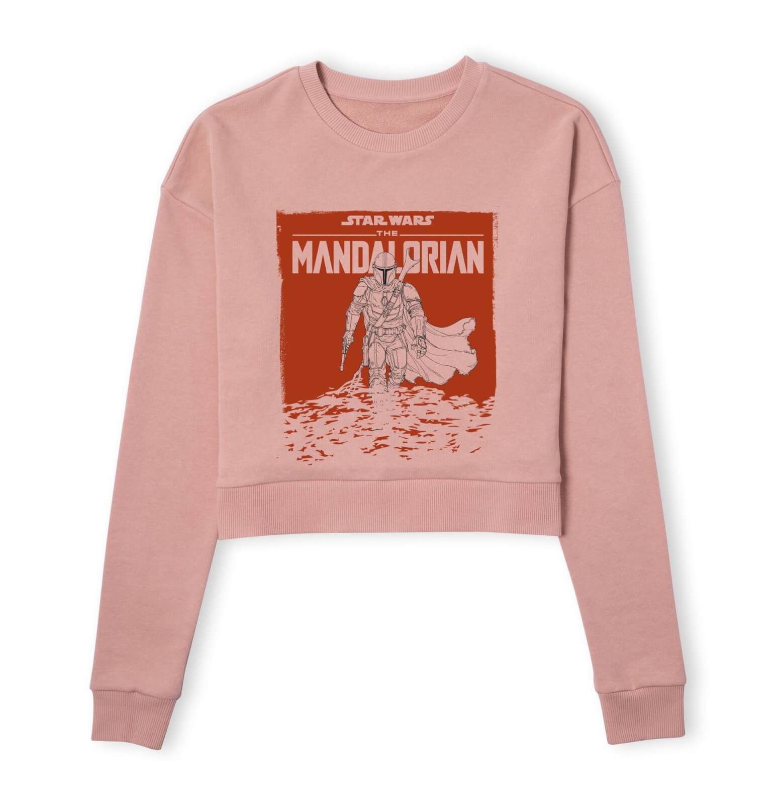 

Star Wars The Mandalorian Storm Women's Cropped Sweatshirt - Dusty Pink - XXL