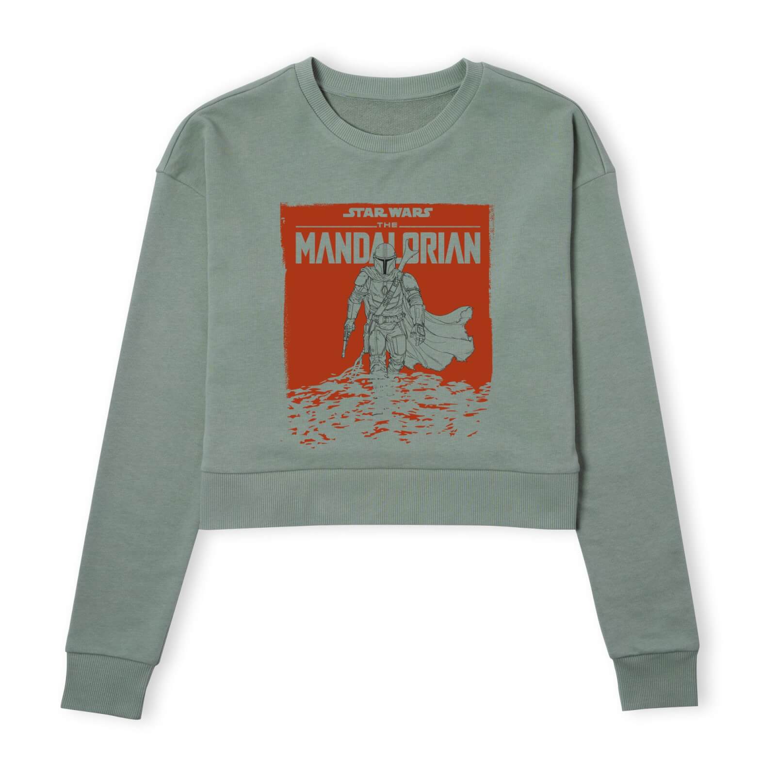 

Star Wars The Mandalorian Storm Women's Cropped Sweatshirt - Khaki - XL