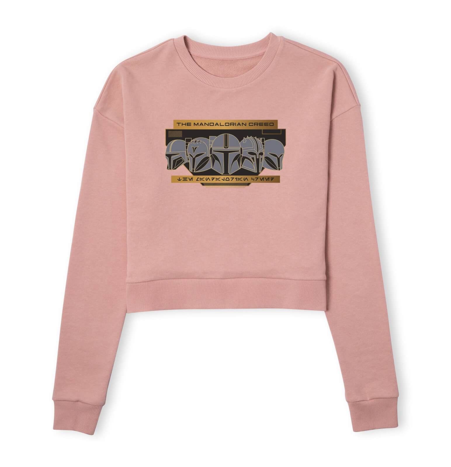

Star Wars The Mandalorian Creed Women's Cropped Sweatshirt - Dusty Pink - M