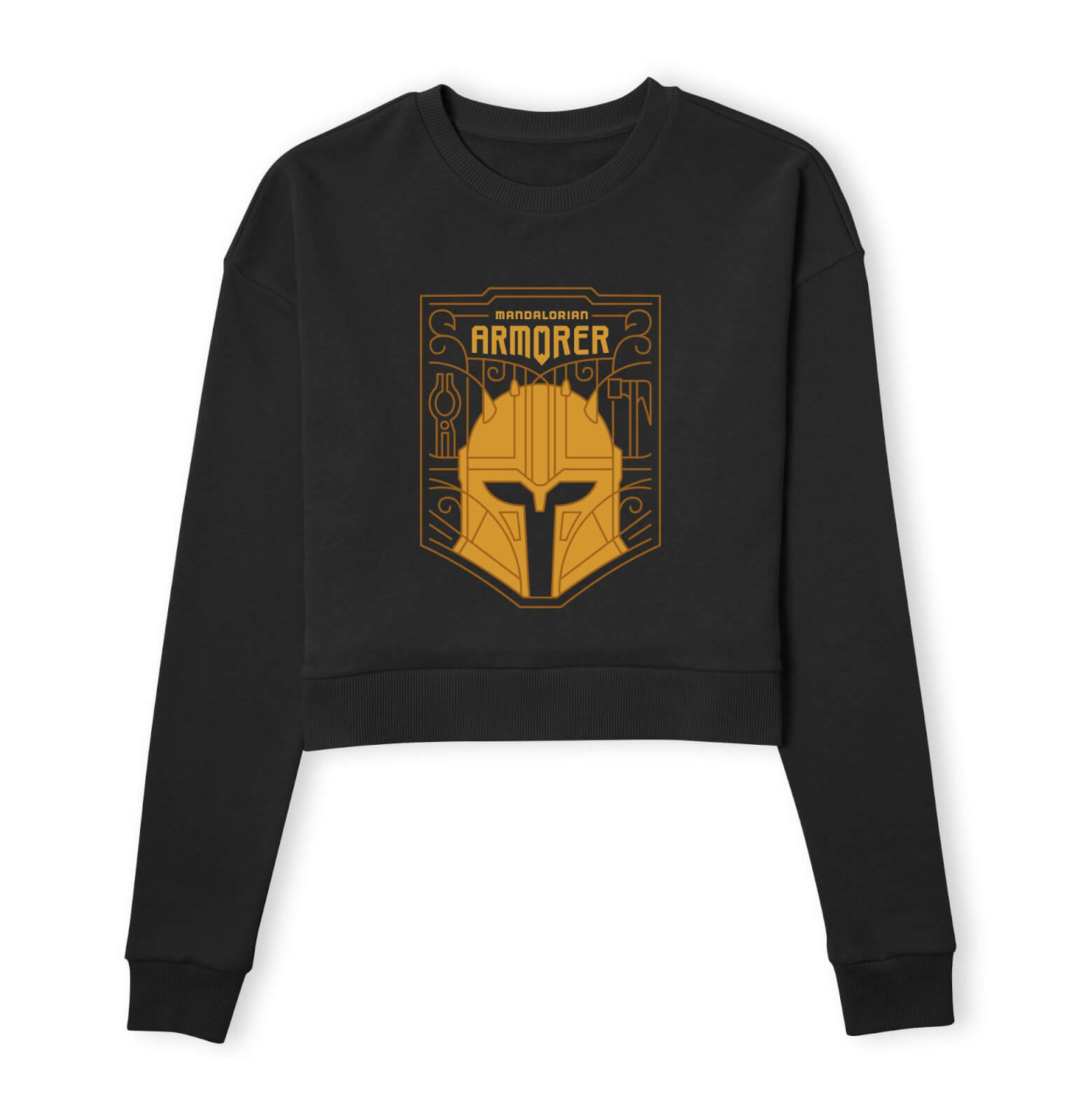 

Star Wars The Mandalorian The Armorer Badge Women's Cropped Sweatshirt - Black - M