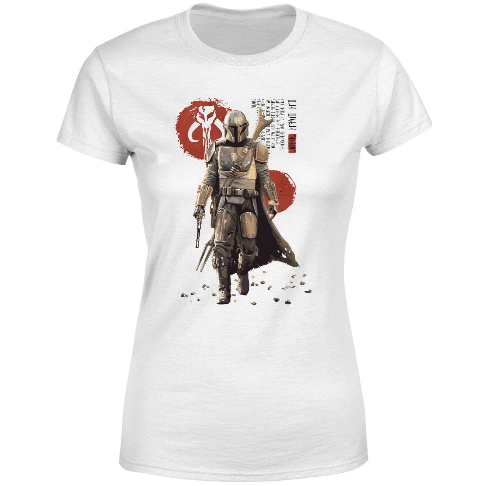 

Star Wars The Mandalorian Mando'a Script Women's T-Shirt - White - M