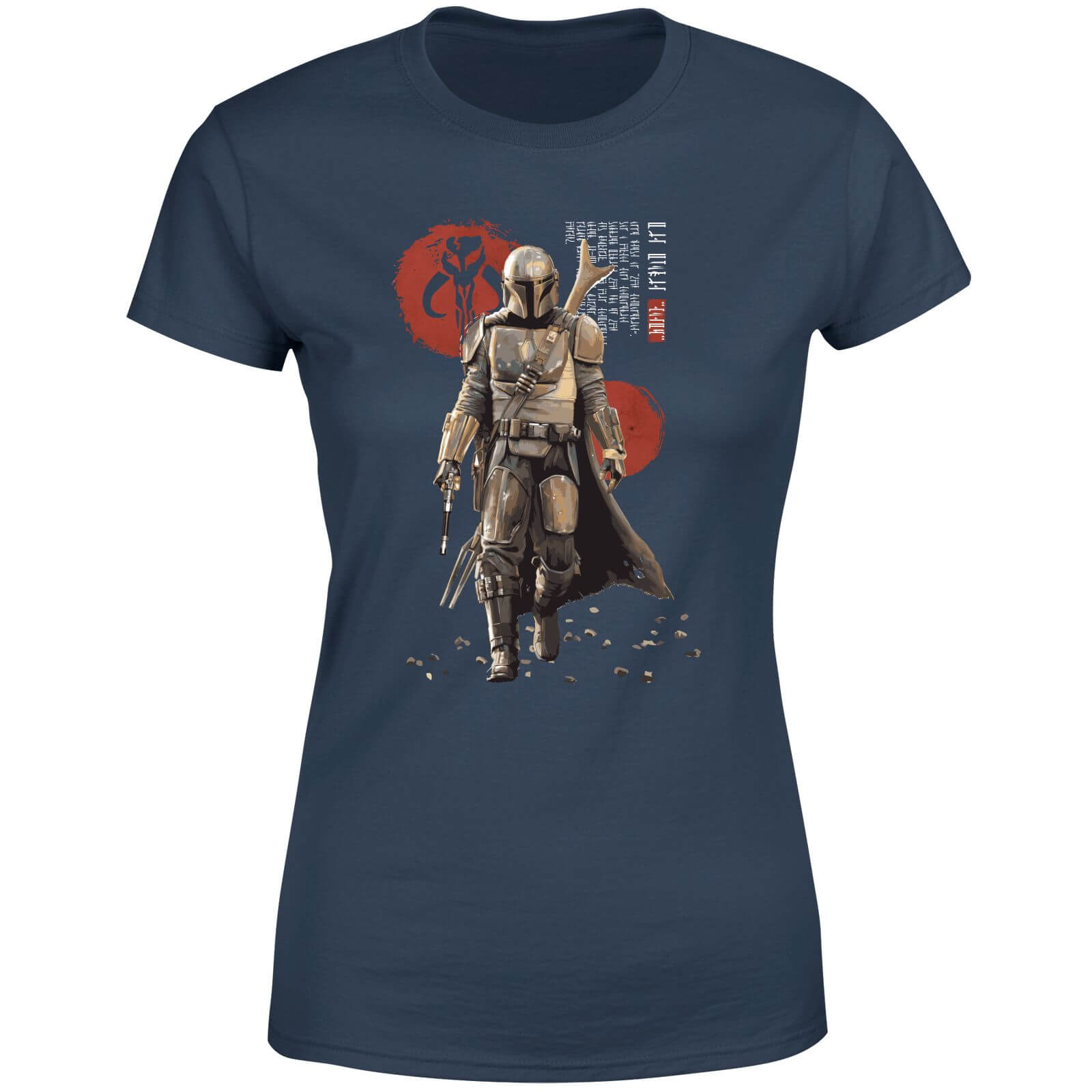 

Star Wars The Mandalorian Mando'a Script Women's T-Shirt - Navy - S