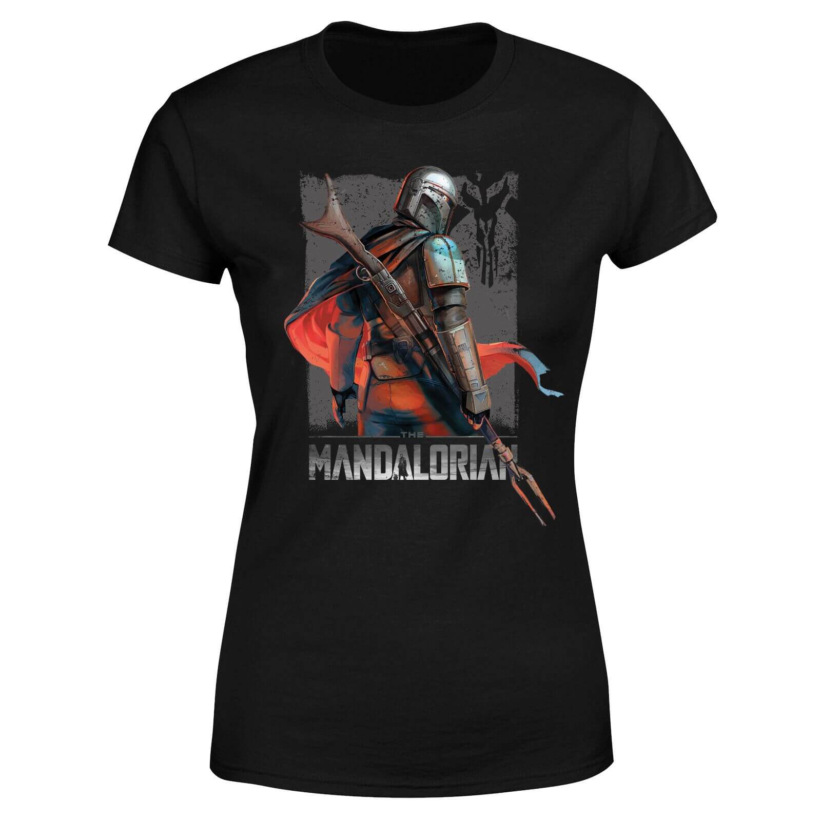 Star Wars The Mandalorian Colour Edit Women's T-Shirt - Black - M