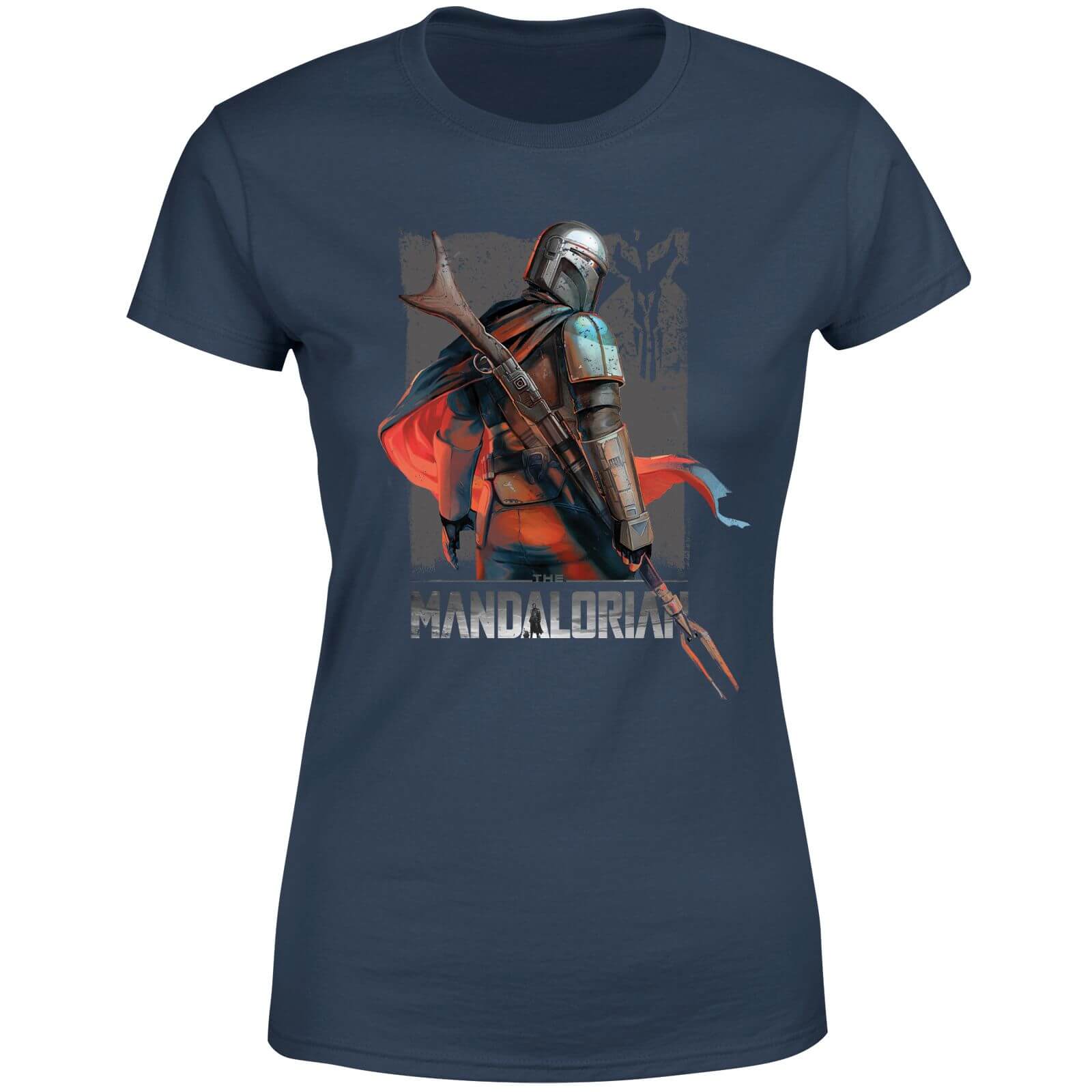 

Star Wars The Mandalorian Colour Edit Women's T-Shirt - Navy - XS