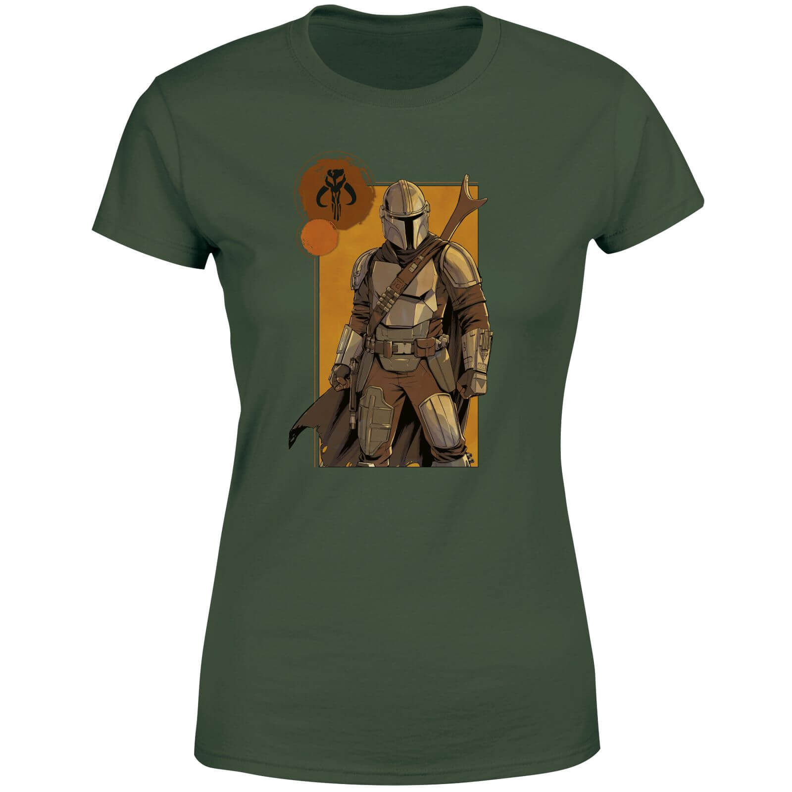 

Star Wars The Mandalorian Composition Women's T-Shirt - Green - M