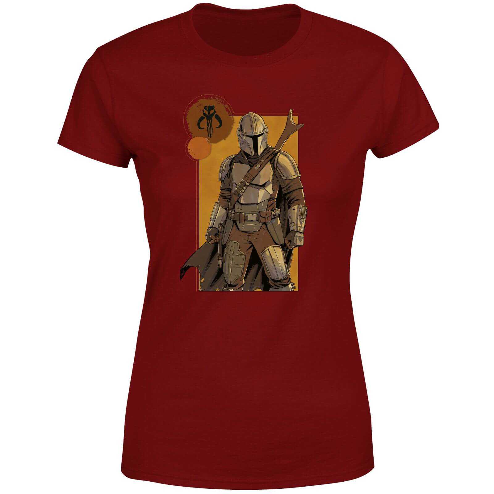

Star Wars The Mandalorian Composition Women's T-Shirt - Burgundy - XXL