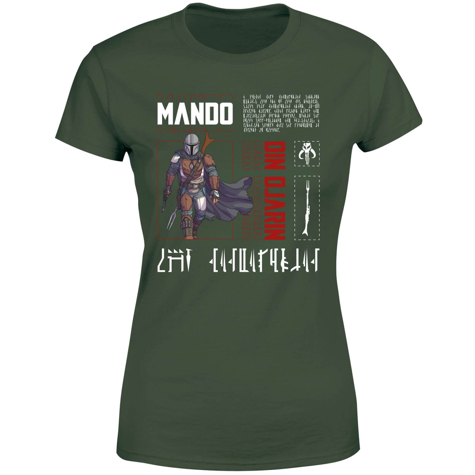 

Star Wars The Mandalorian Biography Women's T-Shirt - Green - L