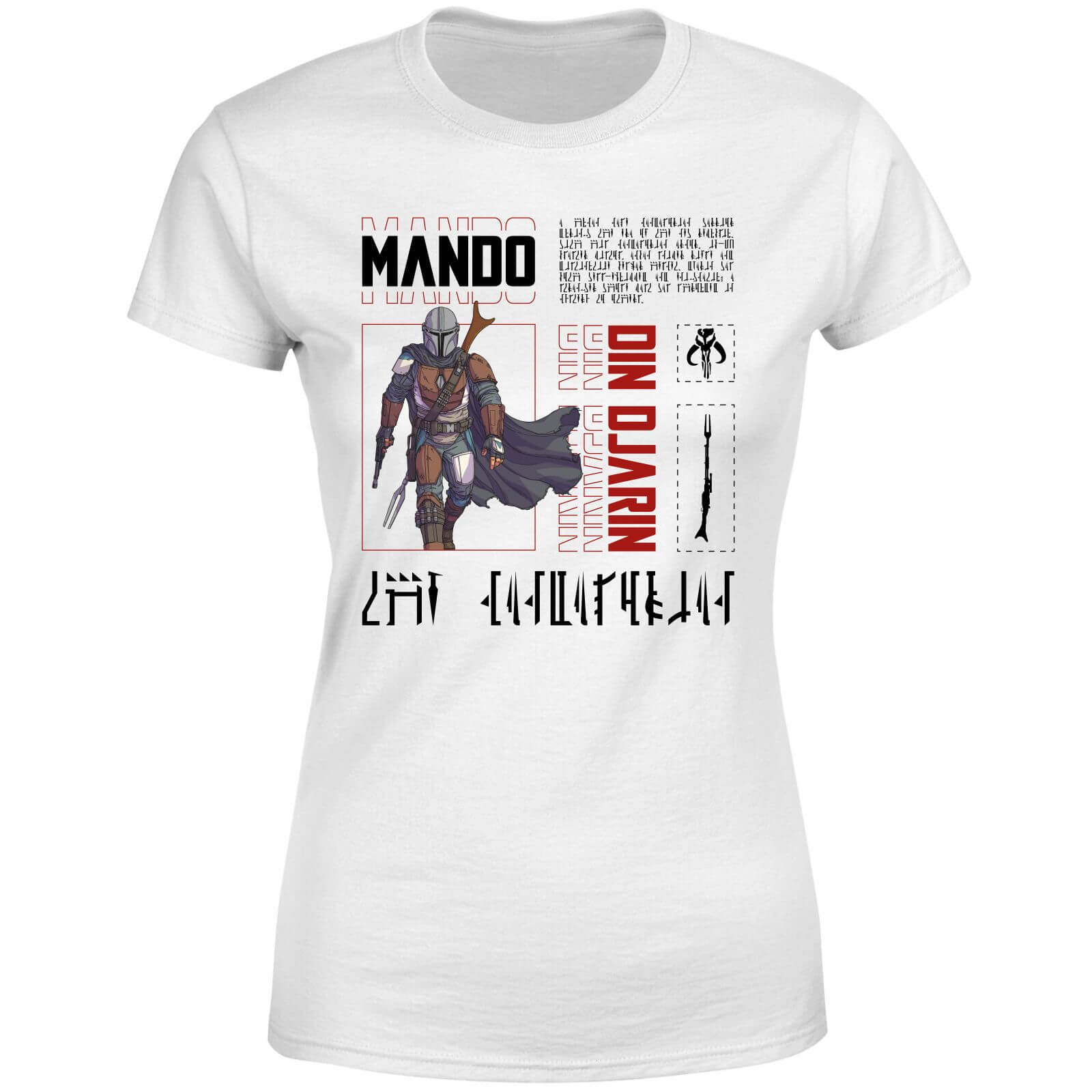 

Star Wars The Mandalorian Biography Women's T-Shirt - White - L