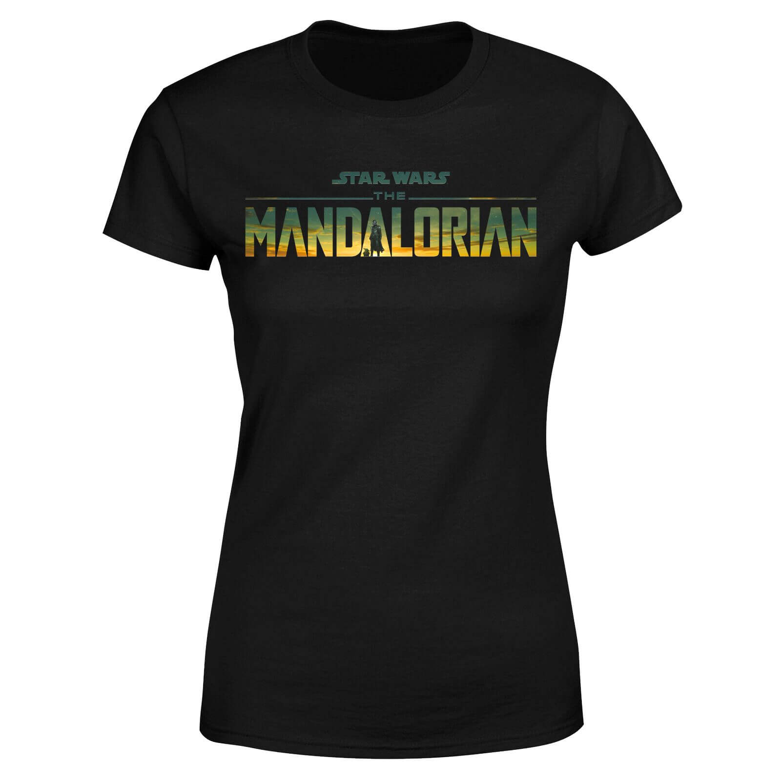 

Star Wars The Mandalorian Sunset Logo Women's T-Shirt - Black - XS