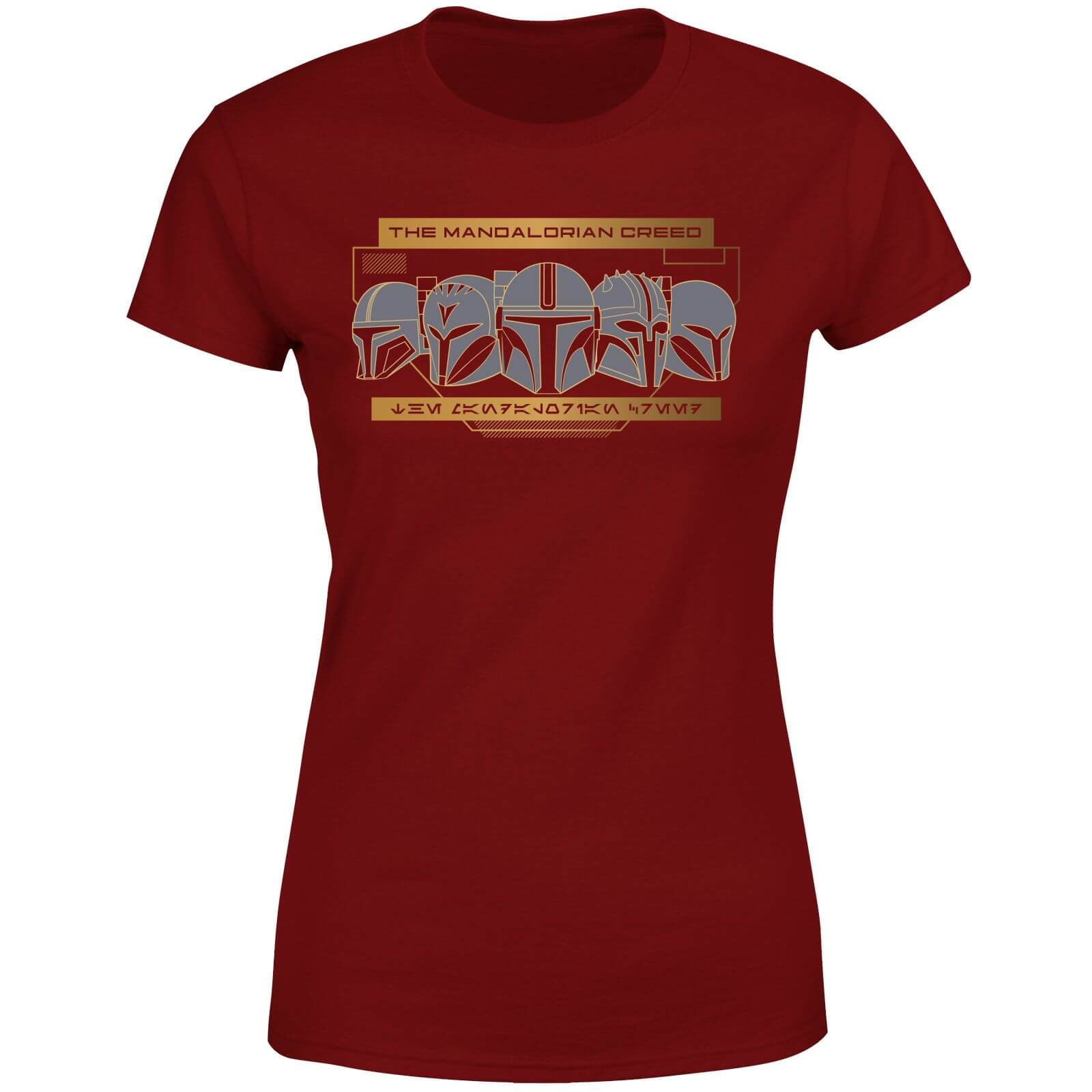 

Star Wars The Mandalorian Creed Women's T-Shirt - Burgundy - M