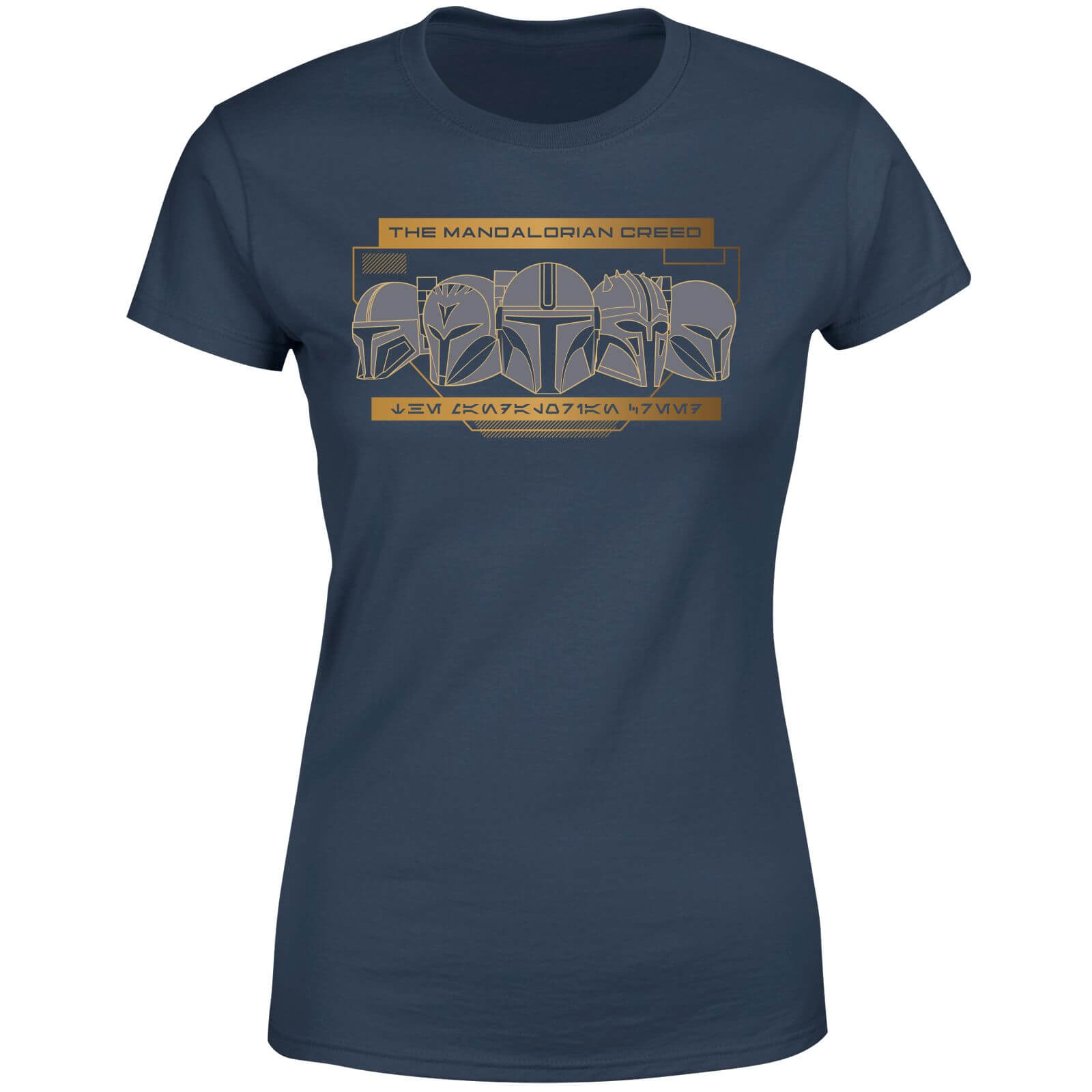 

Star Wars The Mandalorian Creed Women's T-Shirt - Navy - M