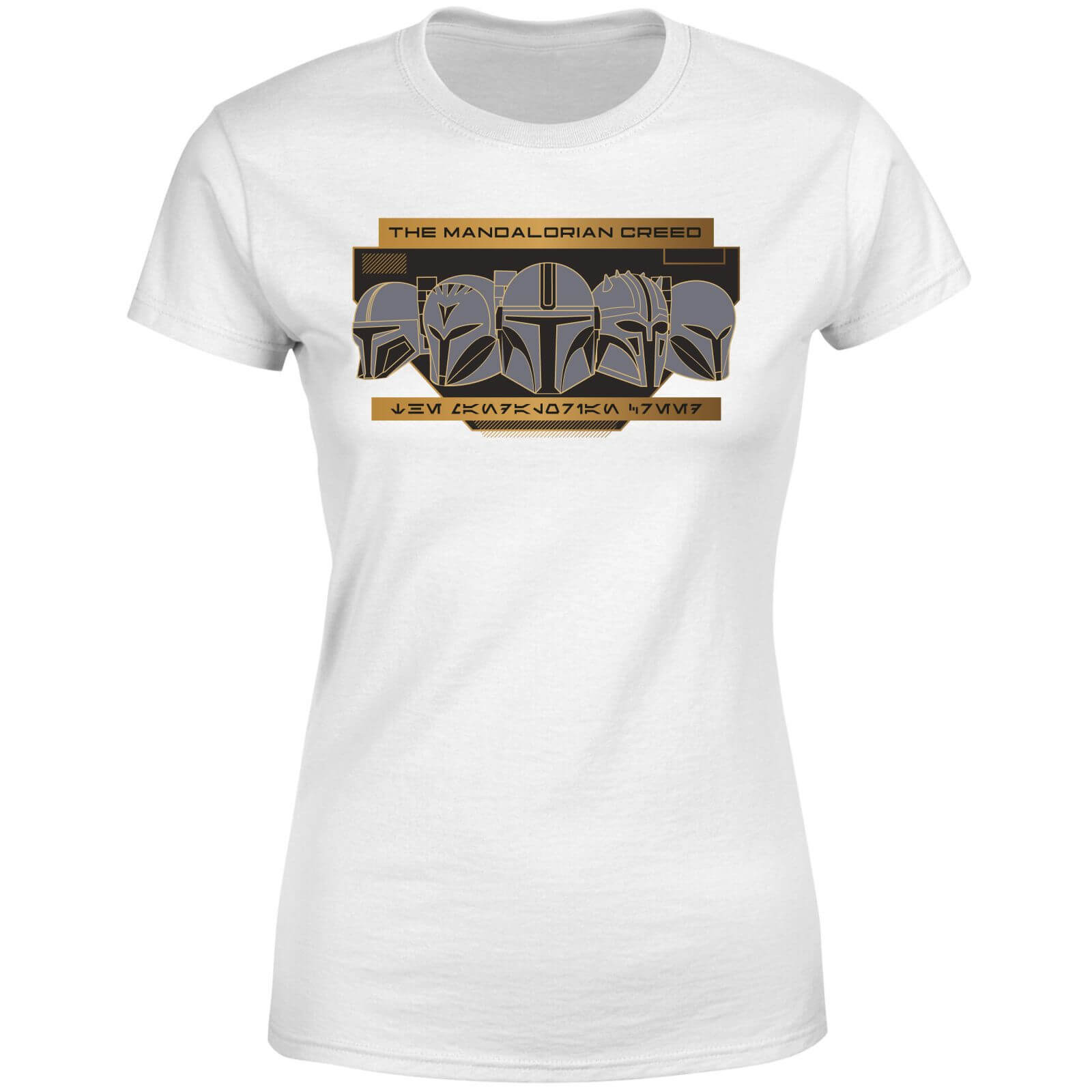 

Star Wars The Mandalorian Creed Women's T-Shirt - White - M