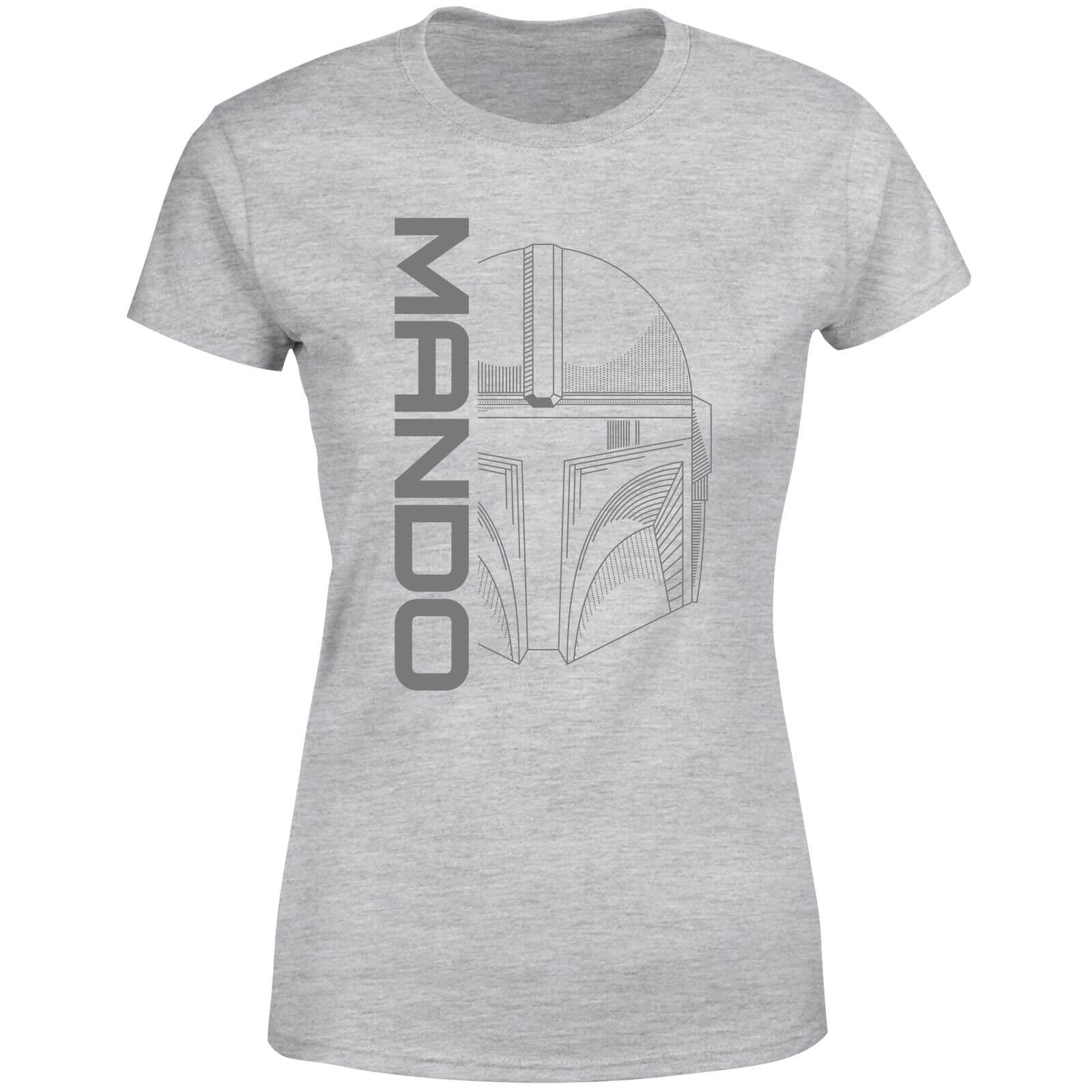 

Star Wars The Mandalorian Mando Women's T-Shirt - Grey - XS