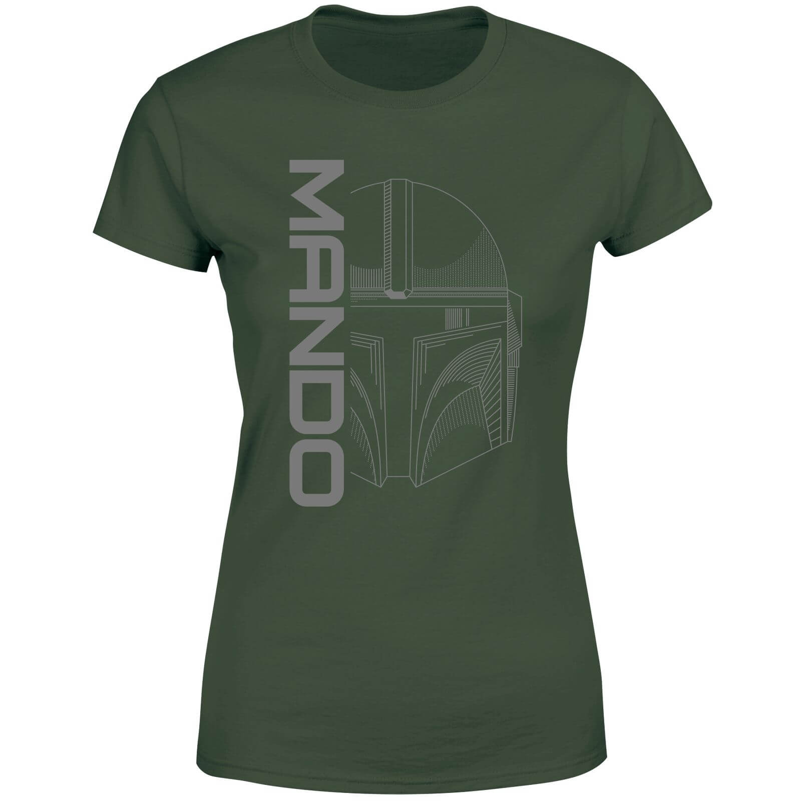 

Star Wars The Mandalorian Mando Women's T-Shirt - Green - L