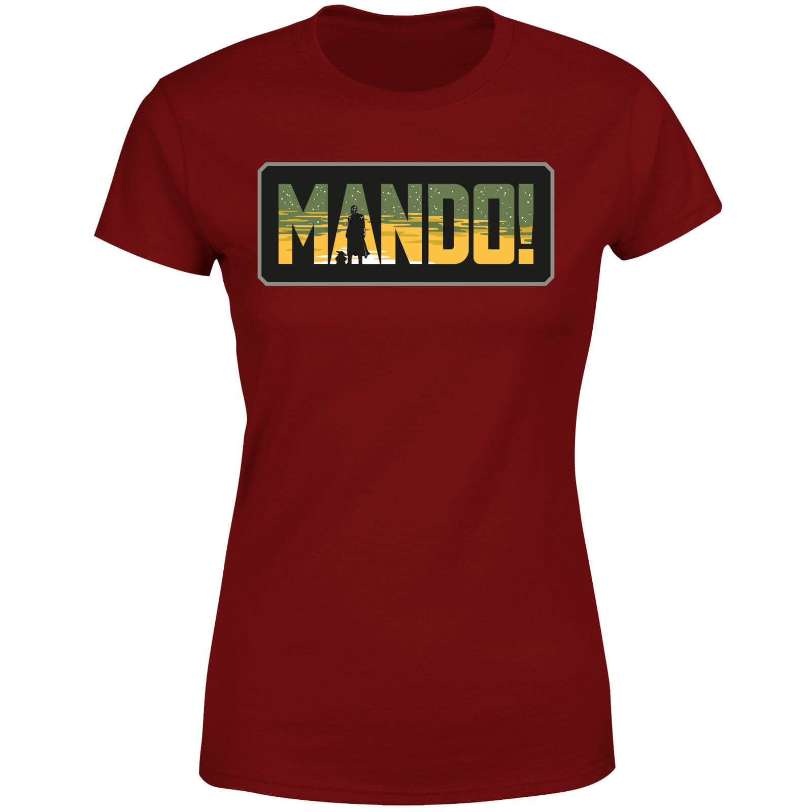 

Star Wars The Mandalorian Mando! Women's T-Shirt - Burgundy - XS