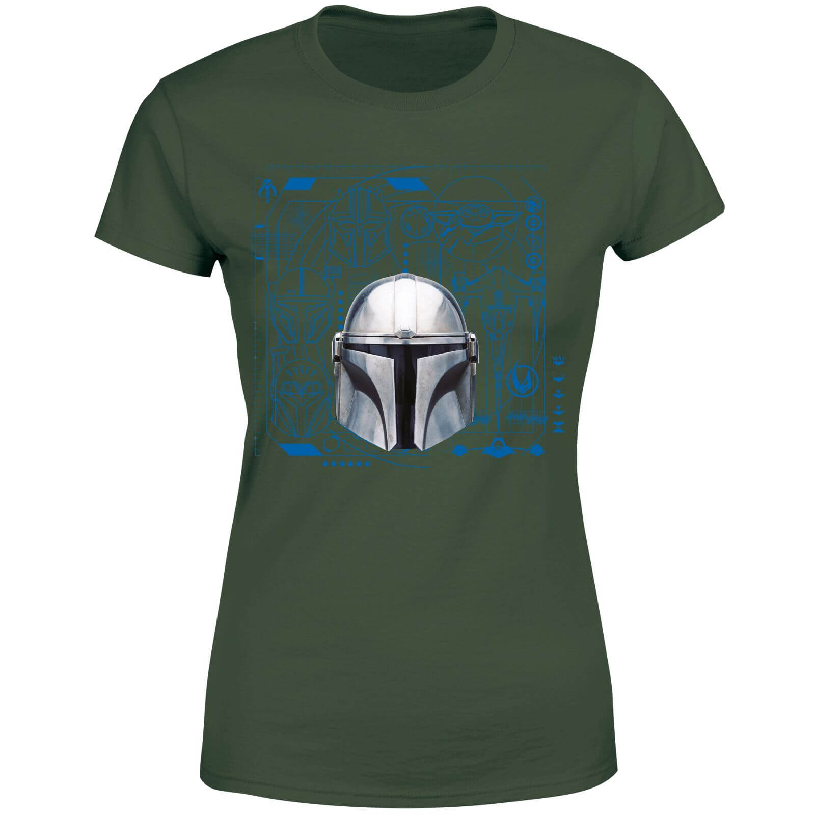 

Star Wars The Mandalorian Schematics Women's T-Shirt - Green - XS