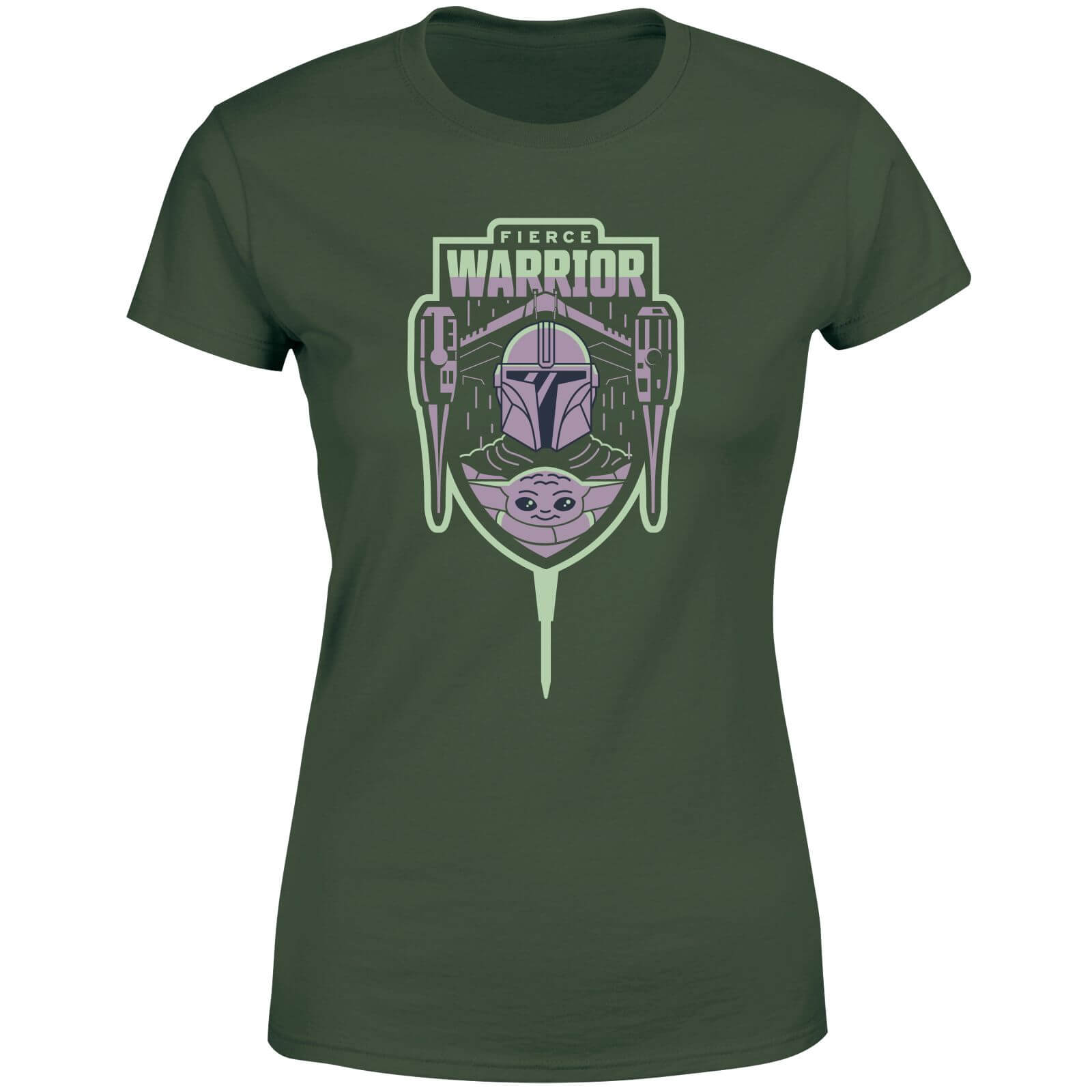 

Star Wars The Mandalorian Fierce Warrior Women's T-Shirt - Green - XS