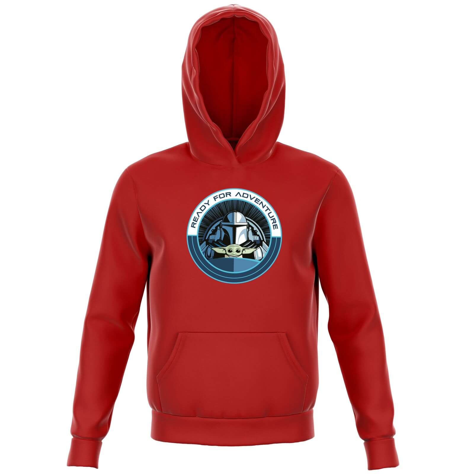 Star Wars The Mandalorian Ready For Adventure Kids' Hoodie - Red - 3-4 Years
