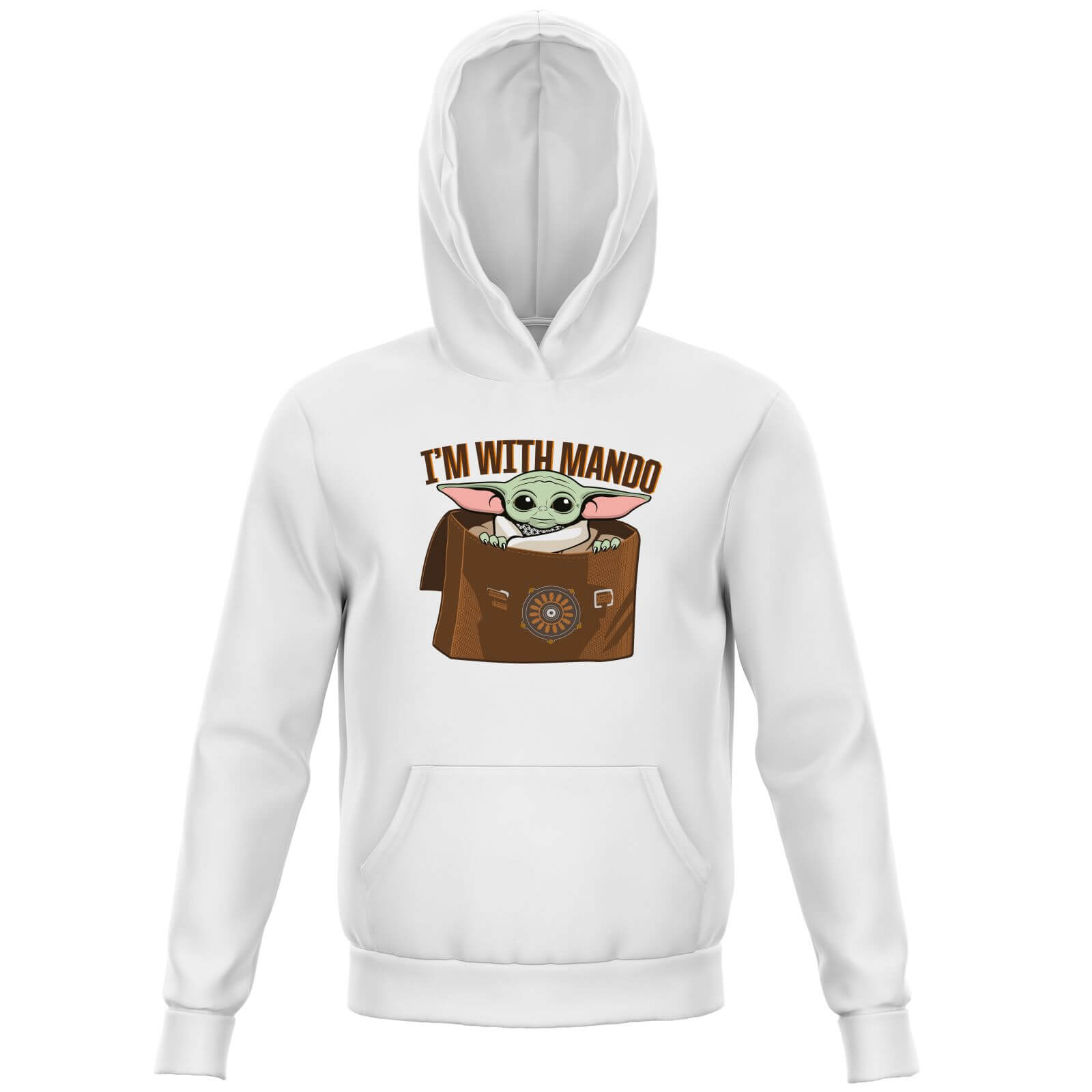 

Star Wars The Mandalorian I'm With Mando Kids' Hoodie - White - 3-4 Anni