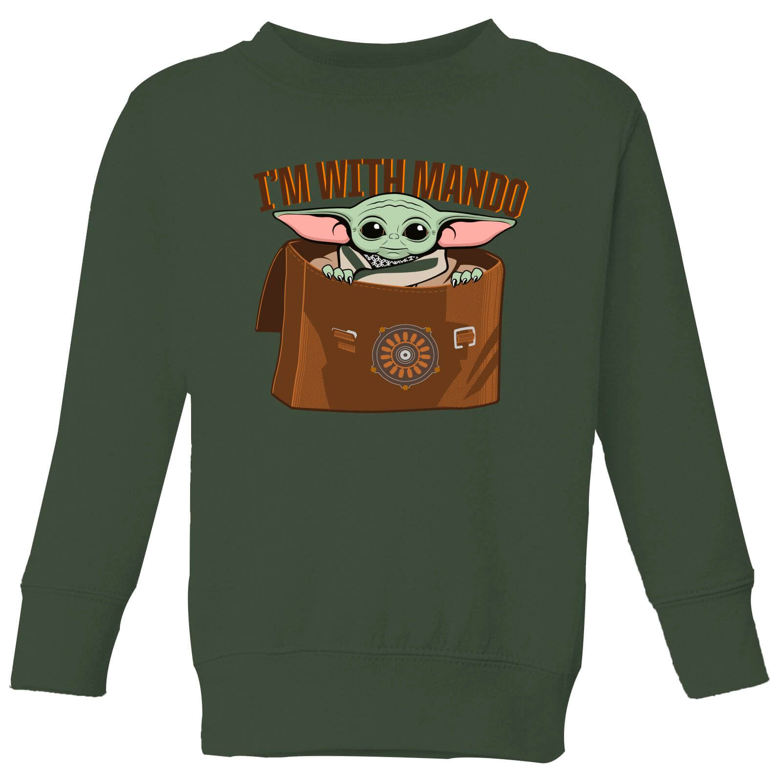 

Star Wars The Mandalorian I'm With Mando Kids' Sweatshirt - Green - 3-4 Anni