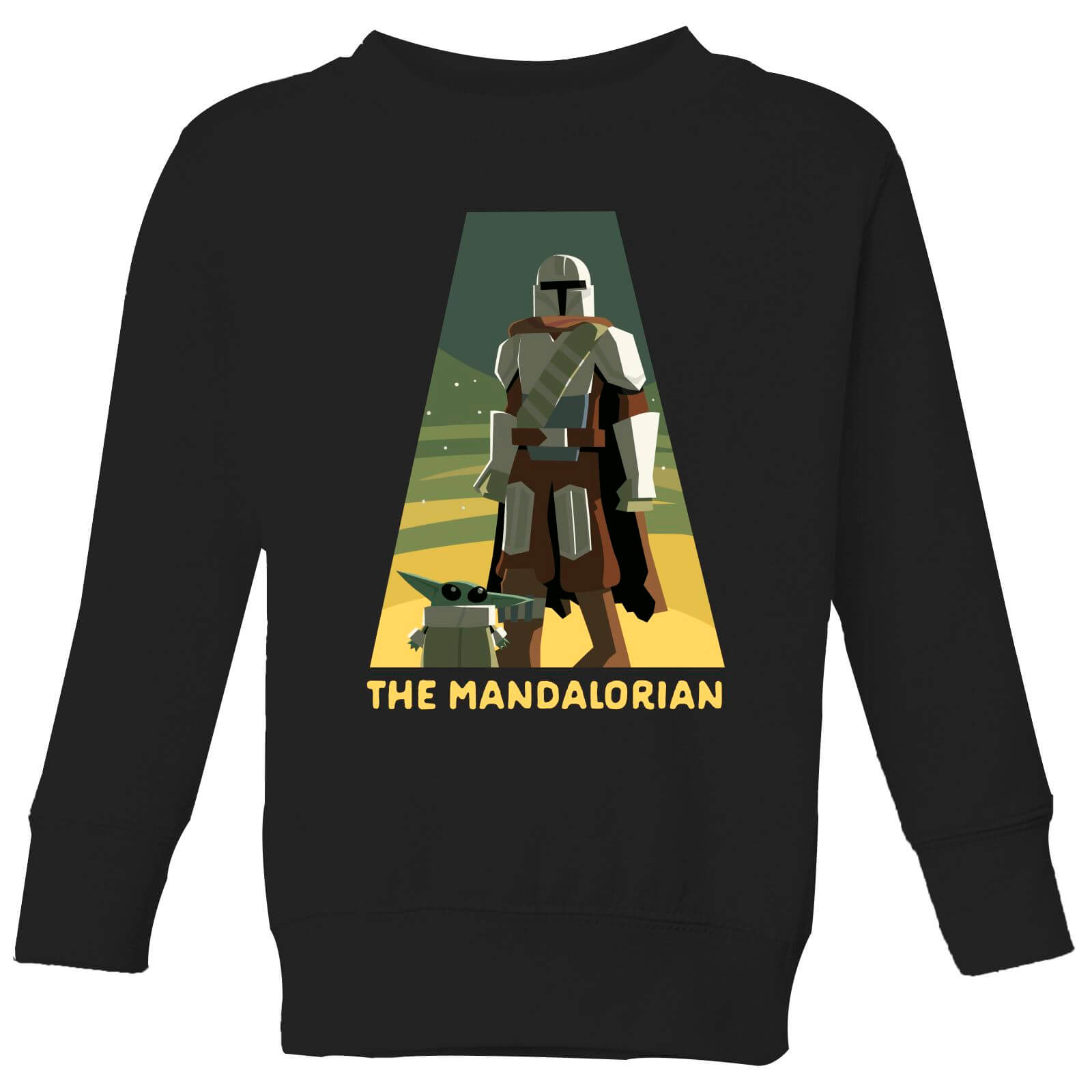 

Star Wars The Mandalorian Artistic Pose Kids' Sweatshirt - Black - 11-12 Anni