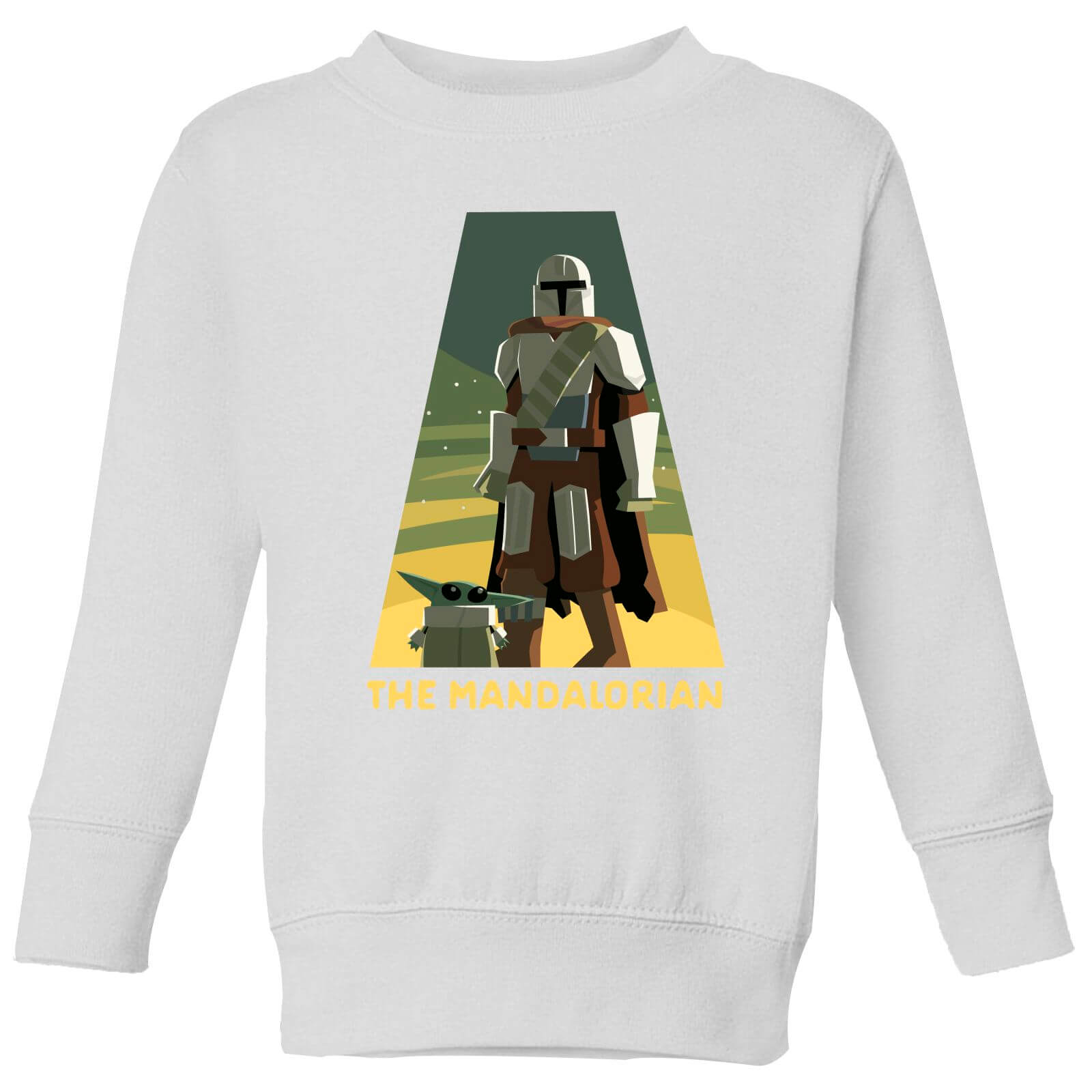 

Star Wars The Mandalorian Artistic Pose Kids' Sweatshirt - White - 9-10 Anni