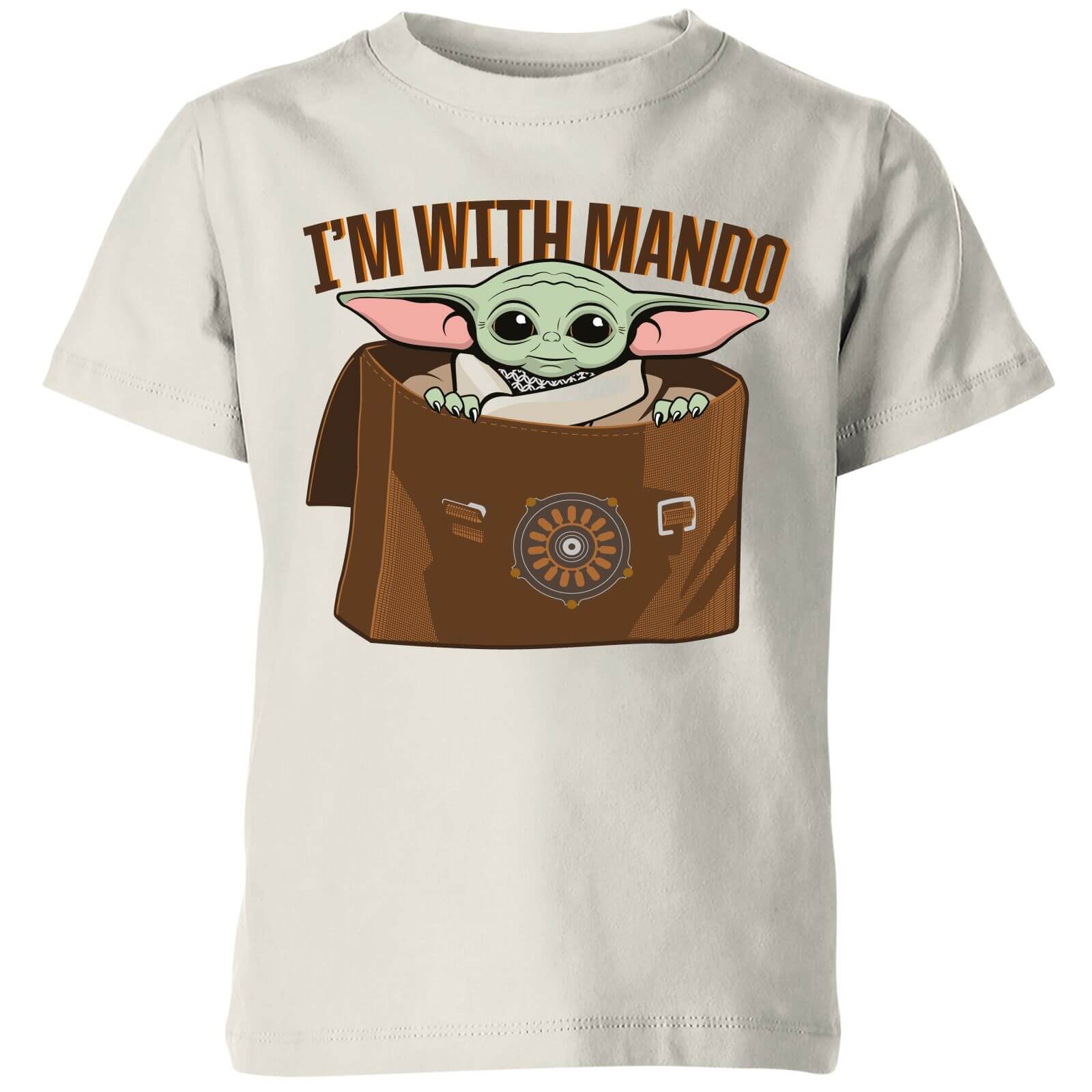 

Star Wars The Mandalorian I'm With Mando Kids' T-Shirt - Cream - 3-4 Anni
