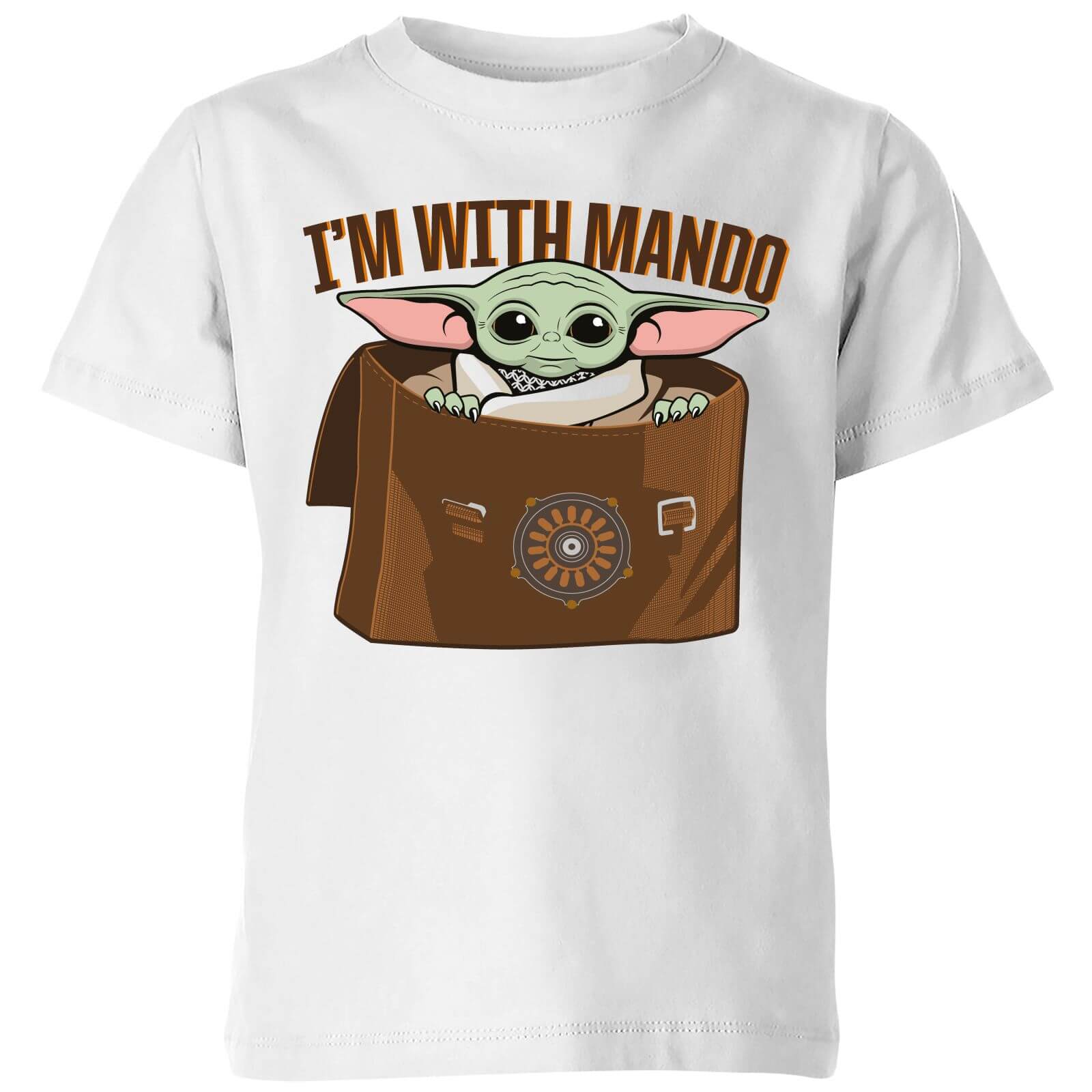 

Star Wars The Mandalorian I'm With Mando Kids' T-Shirt - White - 3-4 Anni
