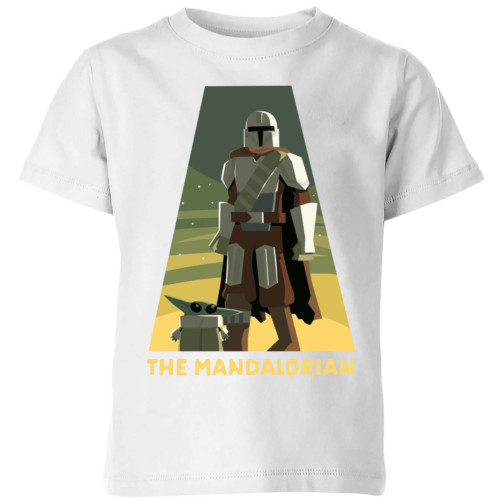 Star Wars The Mandalorian Artistic Pose Kids' T-Shirt - White - 9-10 Years