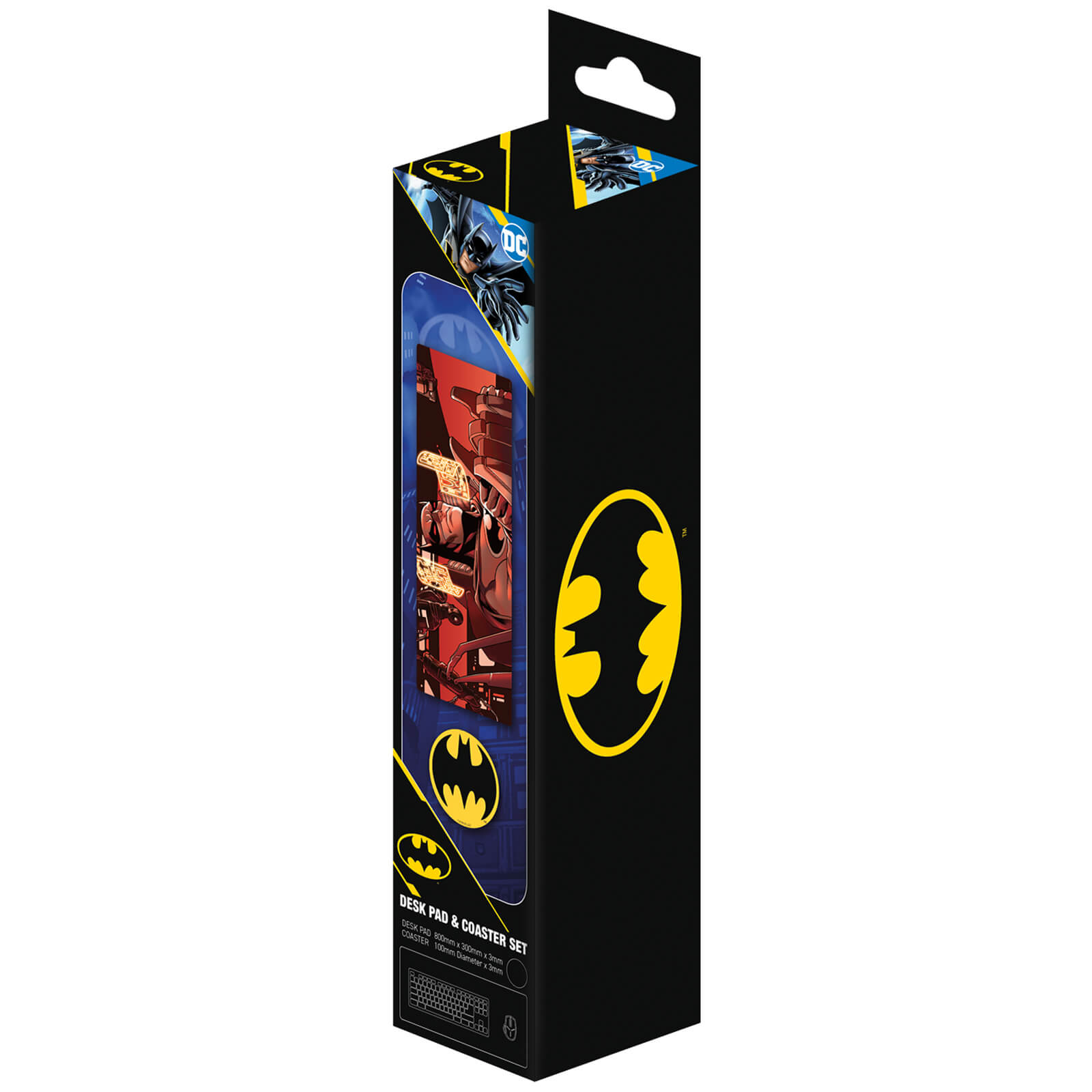 Fanattik Batman Large Desk Pad And Coaster Set