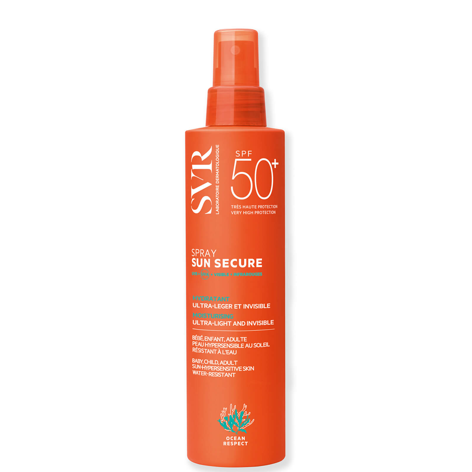 Image of SVR SUN SECURE Face and Body Spray SPF50+ 200ml