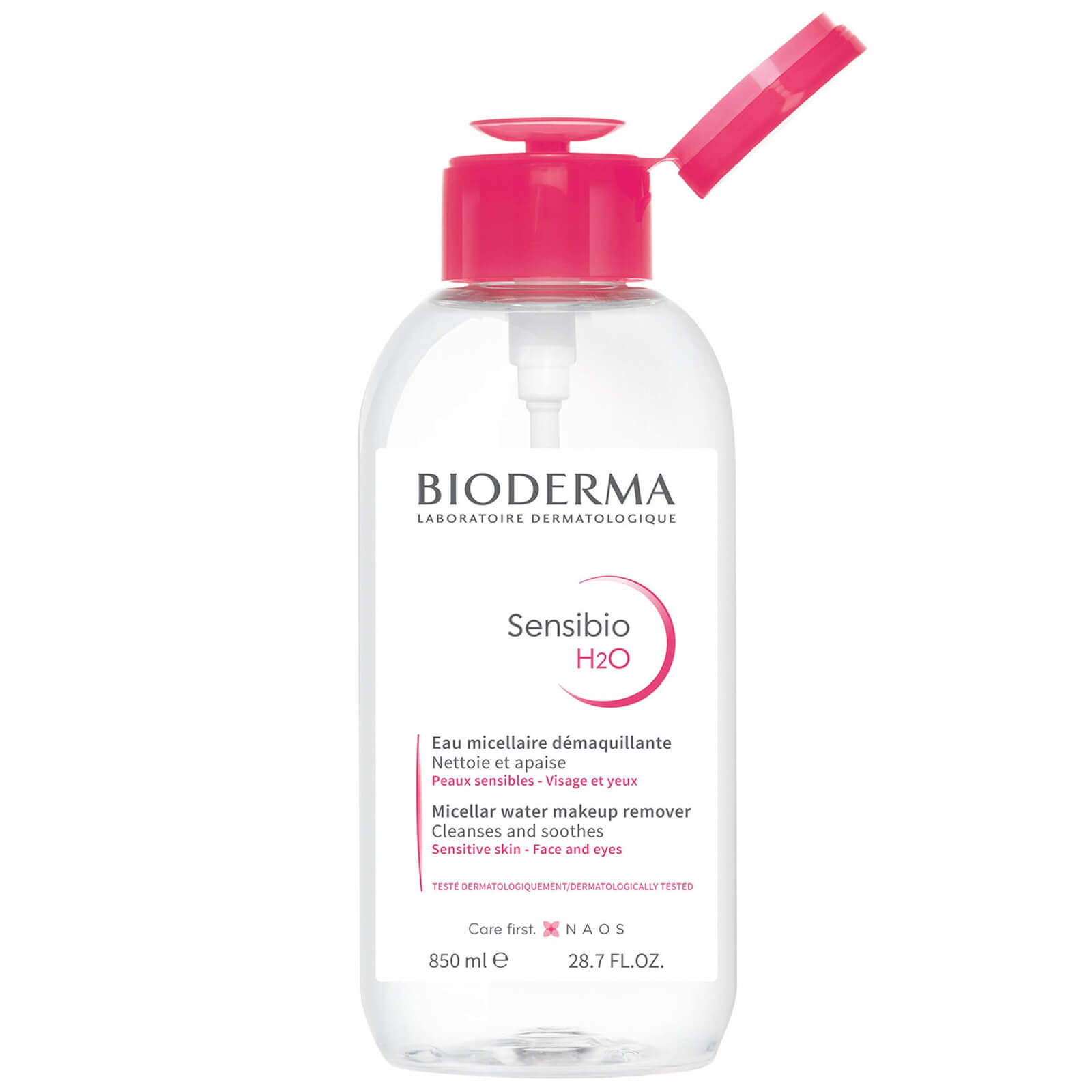 Bioderma Sensibio H2o Micellar Water For Sensitive Skin 850ml In White