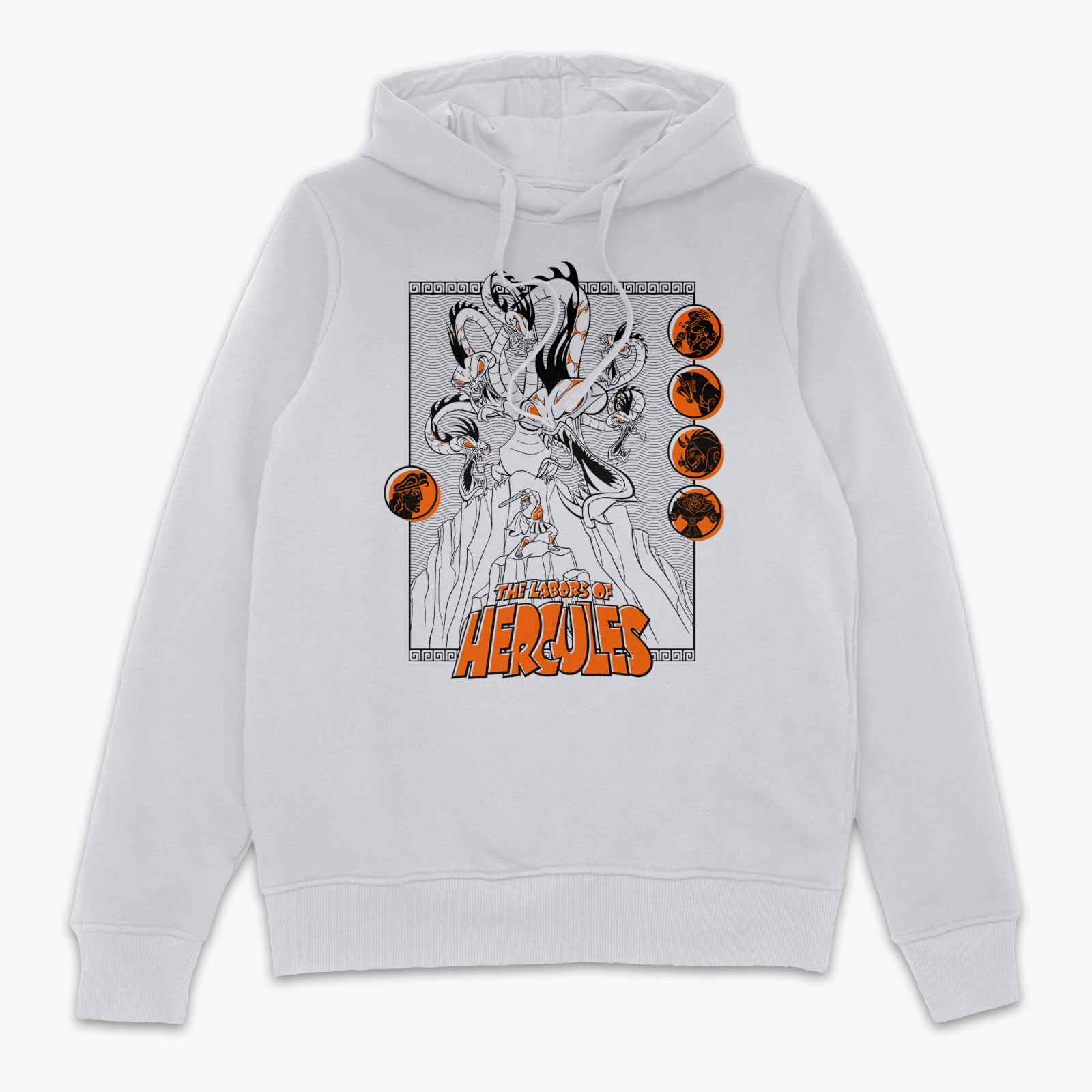 Hercules Labors Of Hercules Hoodie - White - XL - Bianco